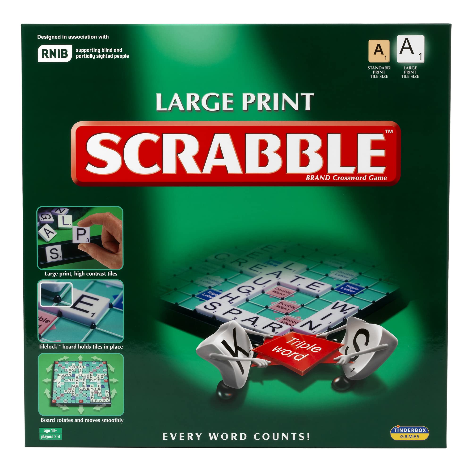 Ideal Large Print Scrabble Board Game 3
