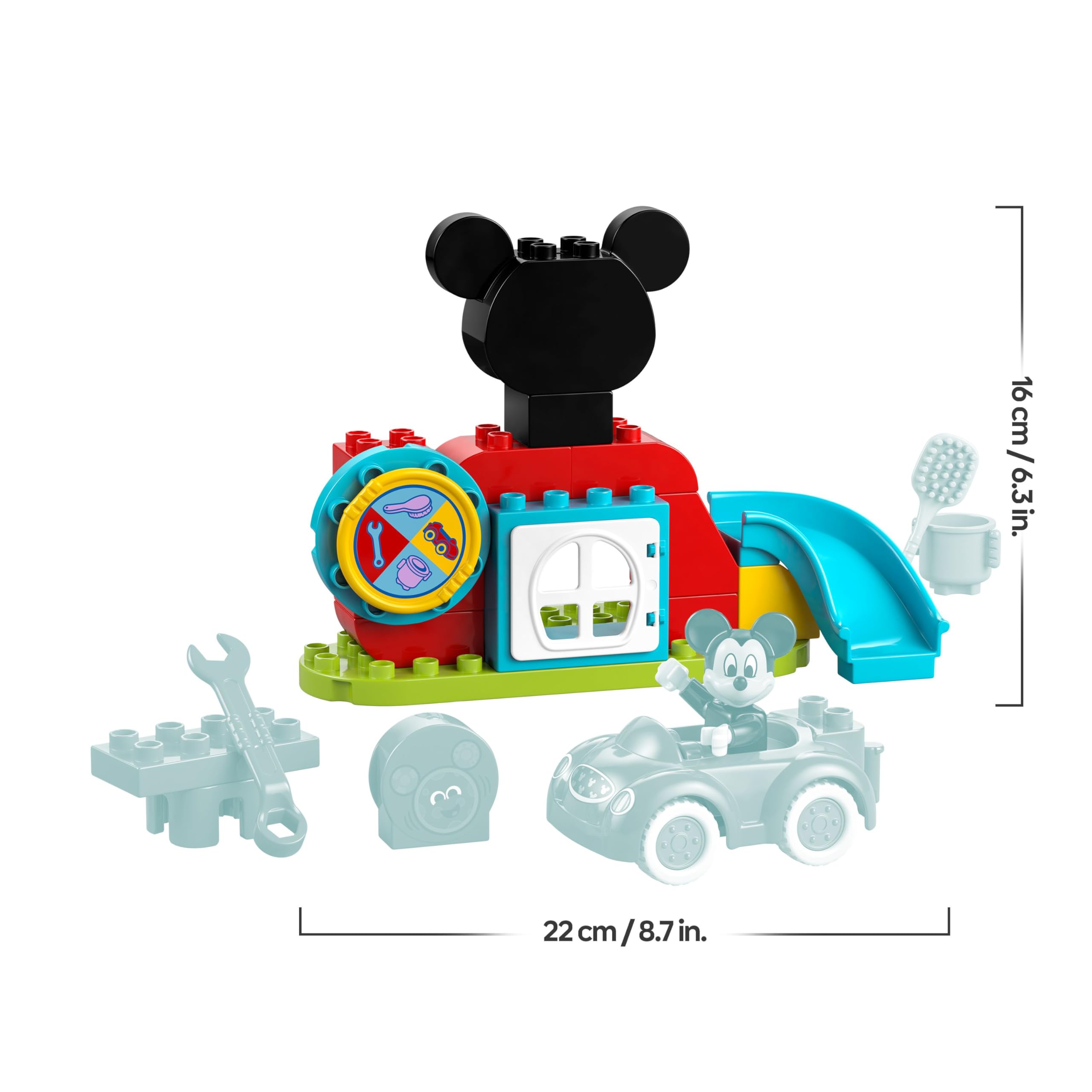 LEGO DUPLO Disney Mickey Mouse Clubhouse & Car Set - Building Toy for Toddlers 2+ 8