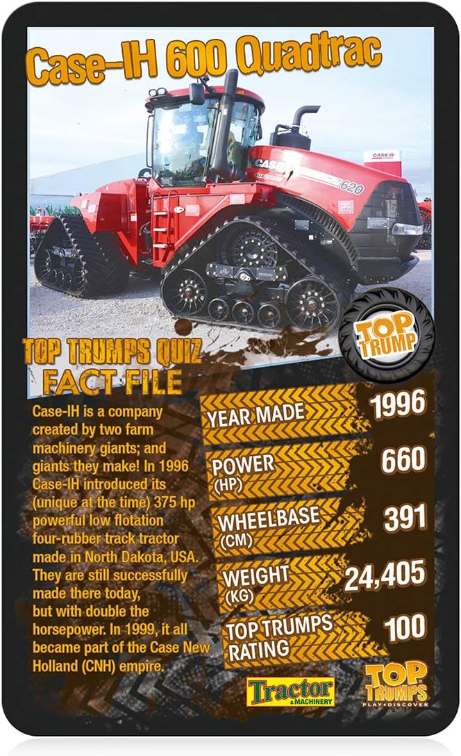 Top Trumps Top 30 Tractors Card Game 4