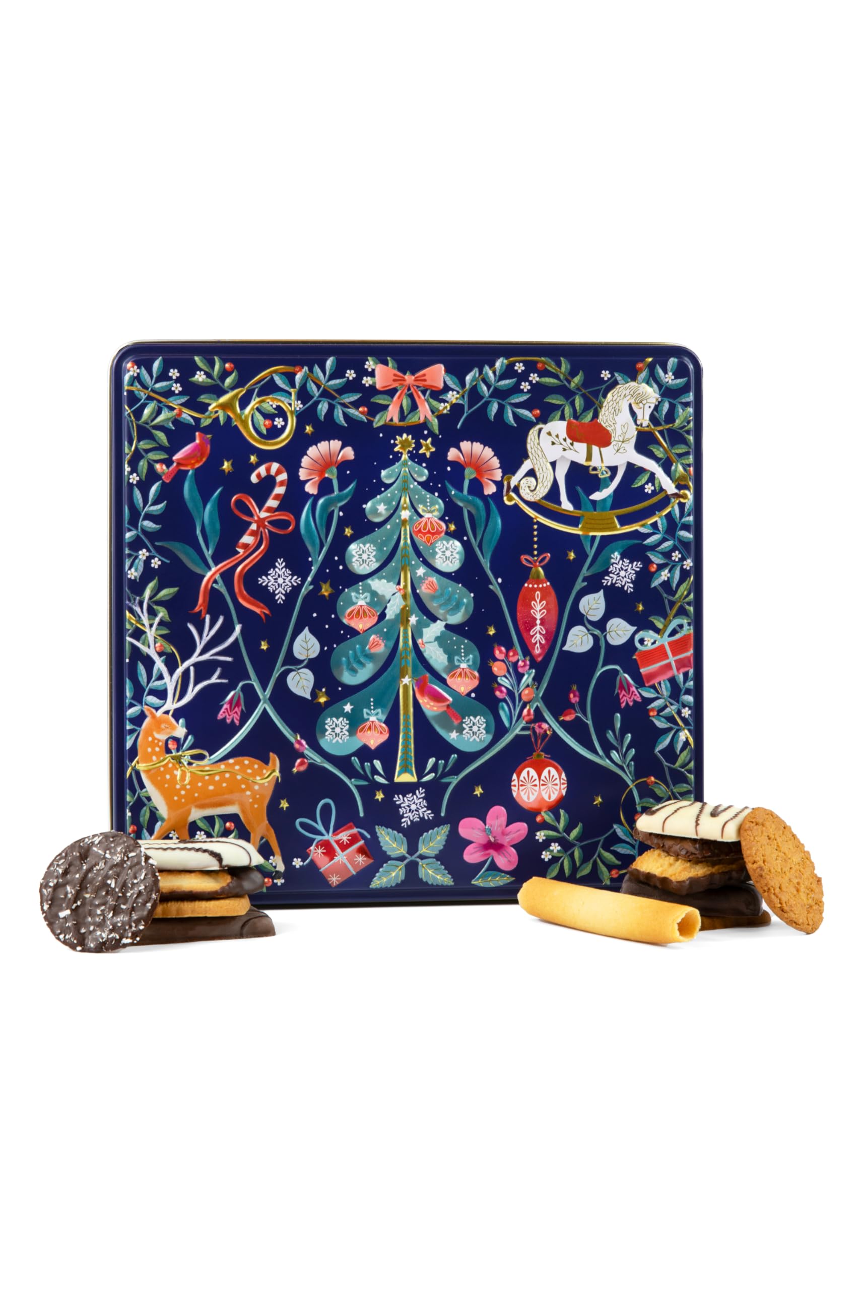 The Silver Crane Company - Scandi Belgian Biscuits Tin Christmas Gift Set