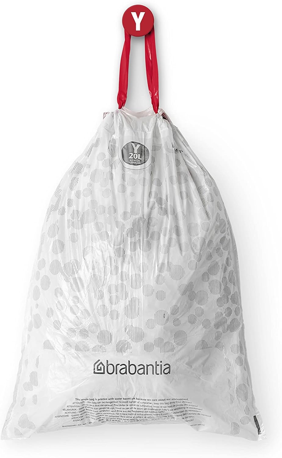 Brabantia PerfectFit Müllbeutel Größe Y/20 Liter – Dicke, reißfeste Müllbeutel mit Bindeband 4