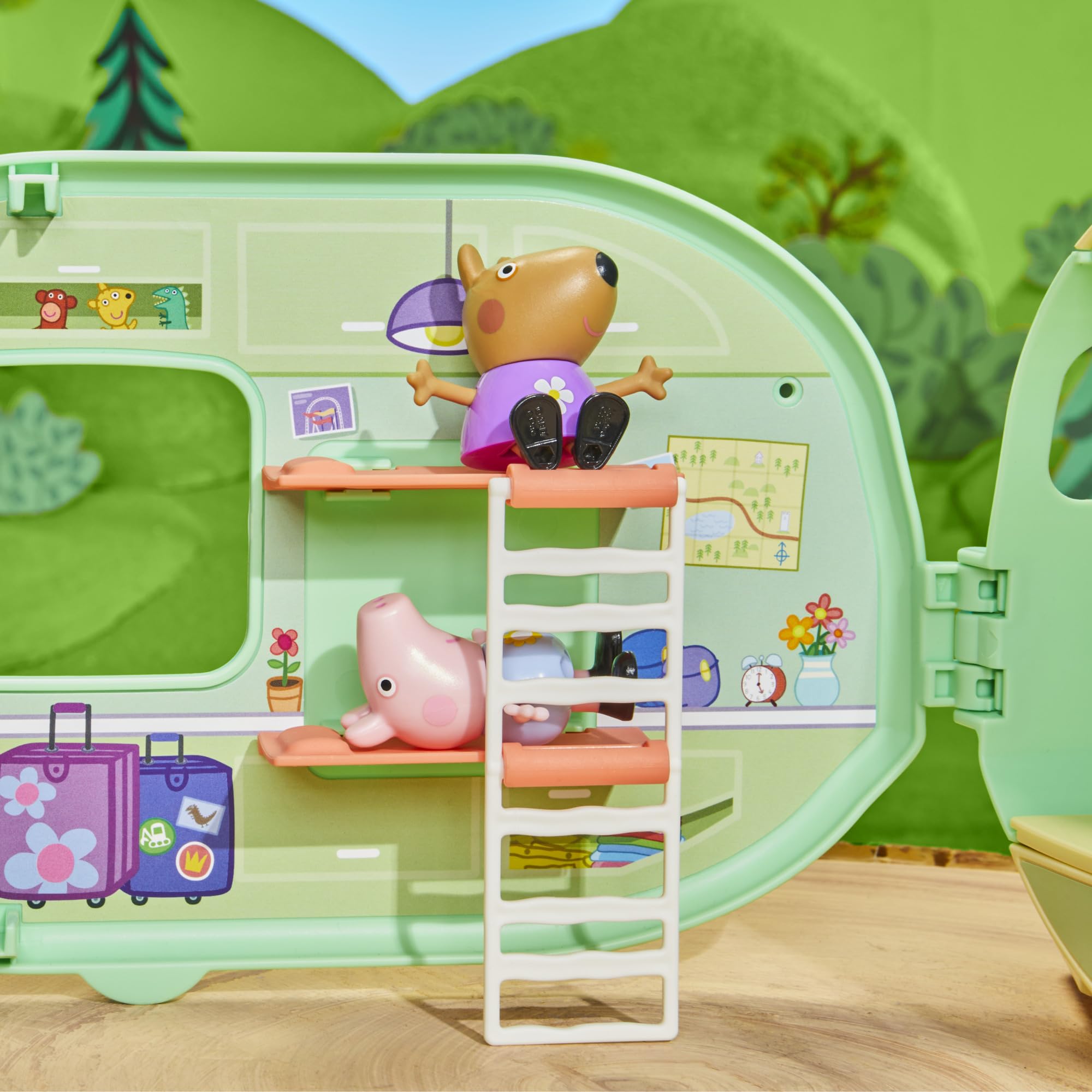 Peppa Pig Peppa's Caravan Playset - 2-in-1 Camping Adventure with Figures & Accessories 17