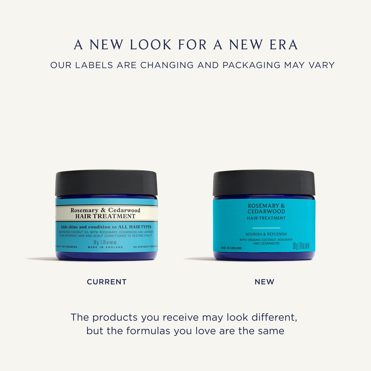 Neal's Yard Remedies Rosemary & Cedarwood Hair Treatment - Restores Body & Shine | 50g | Vegan