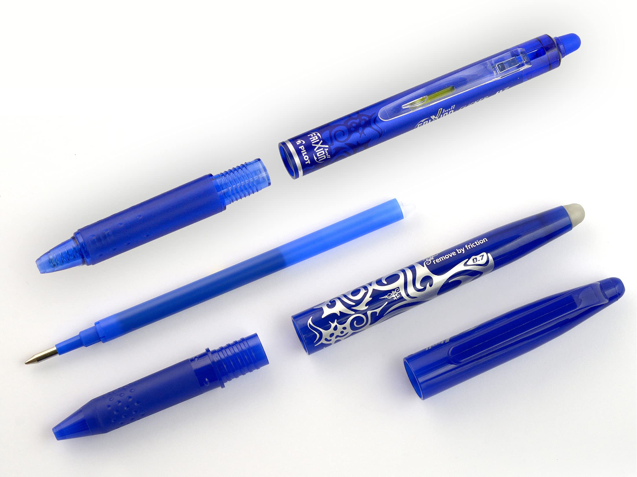 PILOT FriXion Rollerball Refill - 0.7mm Black Ink | Erasable Gel Paste | Pack of 6 4
