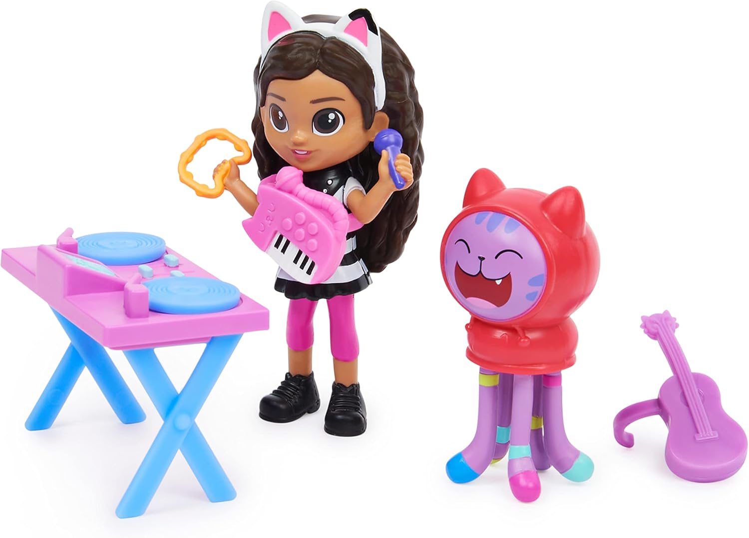 Gabby’s Dollhouse Kitty Karaoke Set - Musical Playset with Action Figures & Surprise Accessory for Kids 5