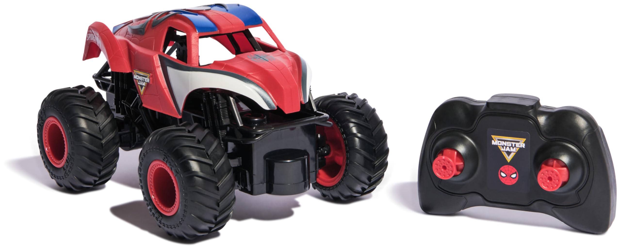 Monster Jam Marvel The Amazing Spider-Man RC Monster Truck - 1:24 Scale Remote Control Vehicle for Kids