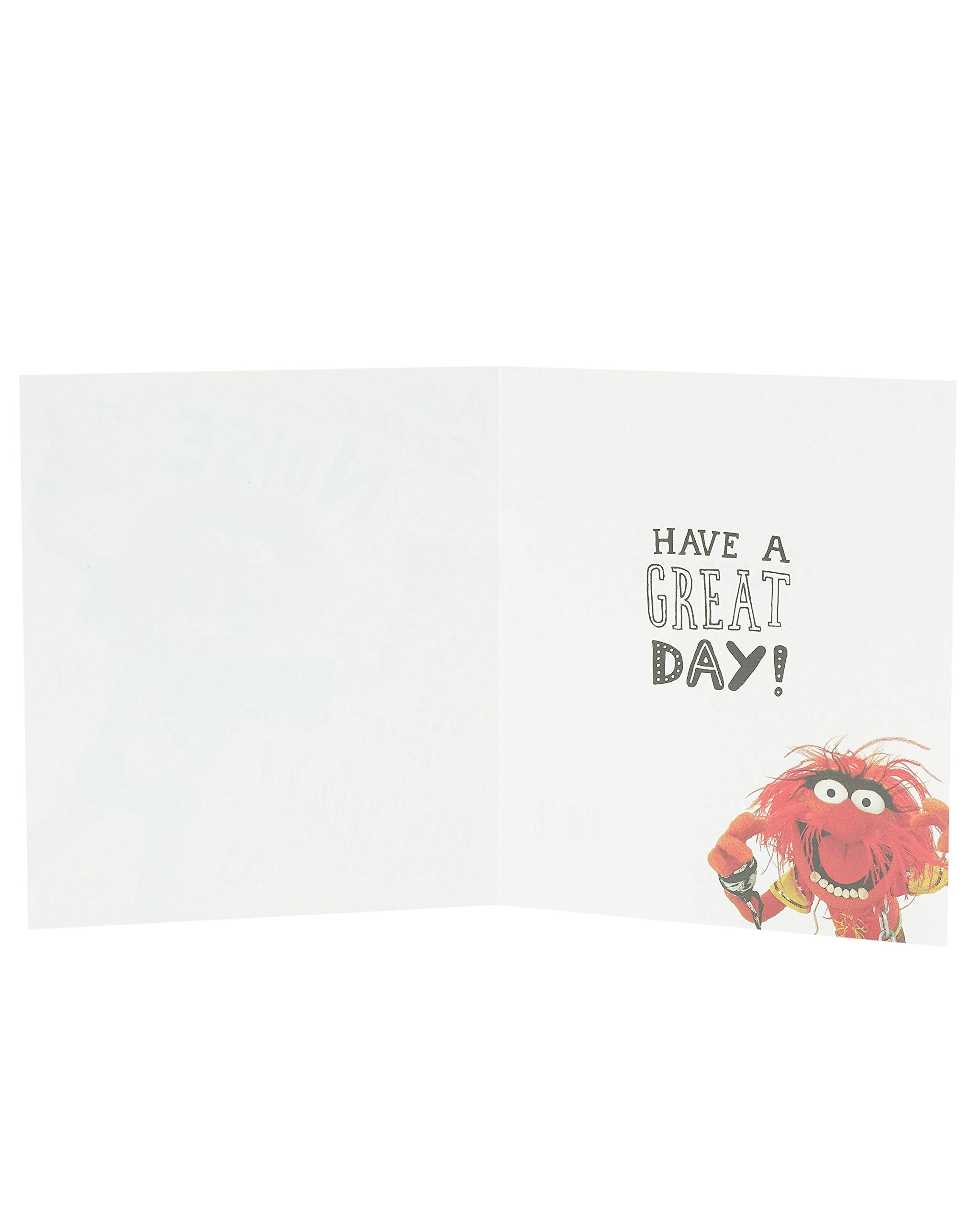 UK Greetings Funny Birthday Card for Him - Muppets Animal Design | 165x190mm