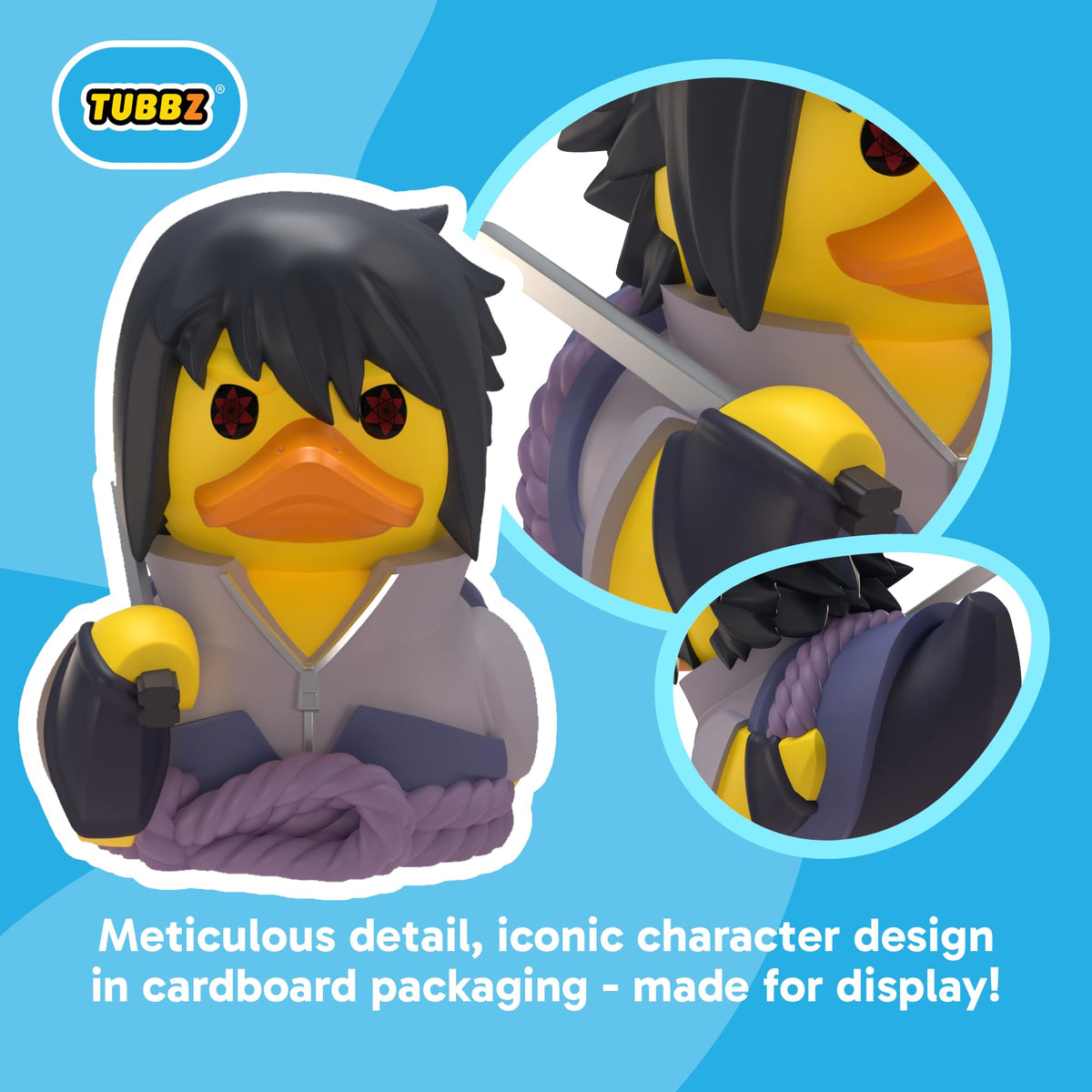 TUBBZ Naruto Shippuden Sasuke Uchiha Cosplay Duck Collectible Figure - 9cm PVC