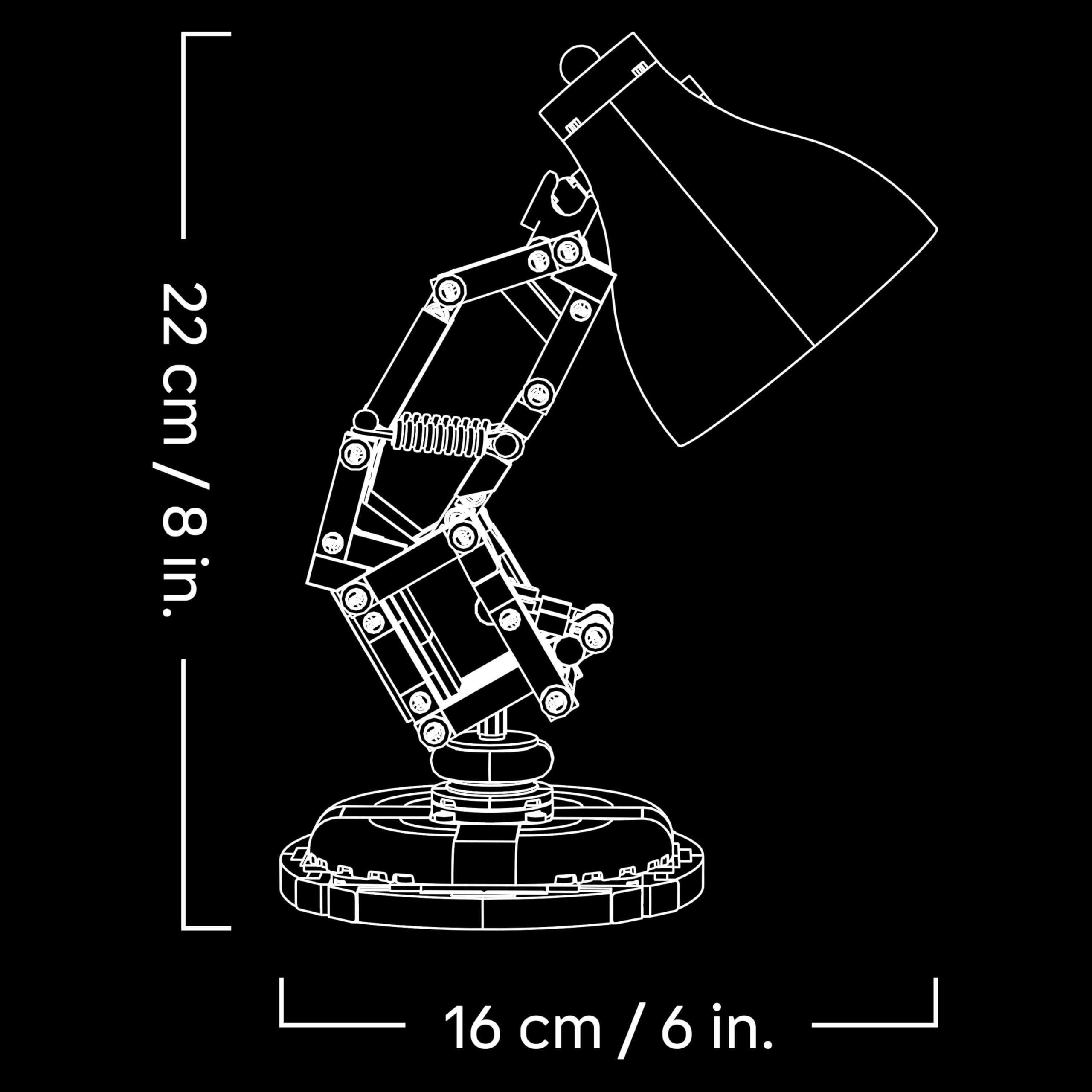 LEGO Ideas Disney Pixar Luxo Jr. Lamp Building Set - 613-Piece Collectible Model for Adults 5