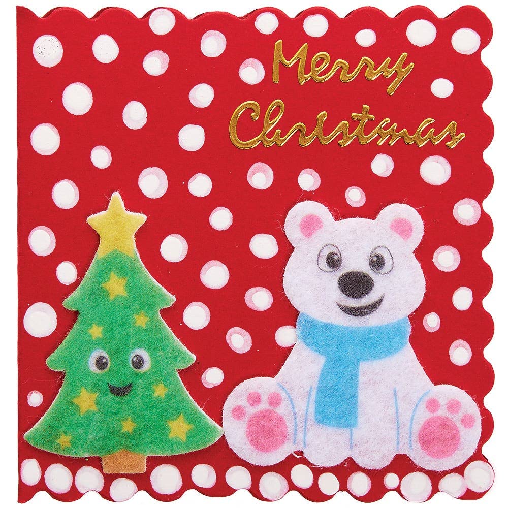 Baker Ross FX380 Christmas Felt Stickers - Pack of 80 Assorted Festive Designs 3