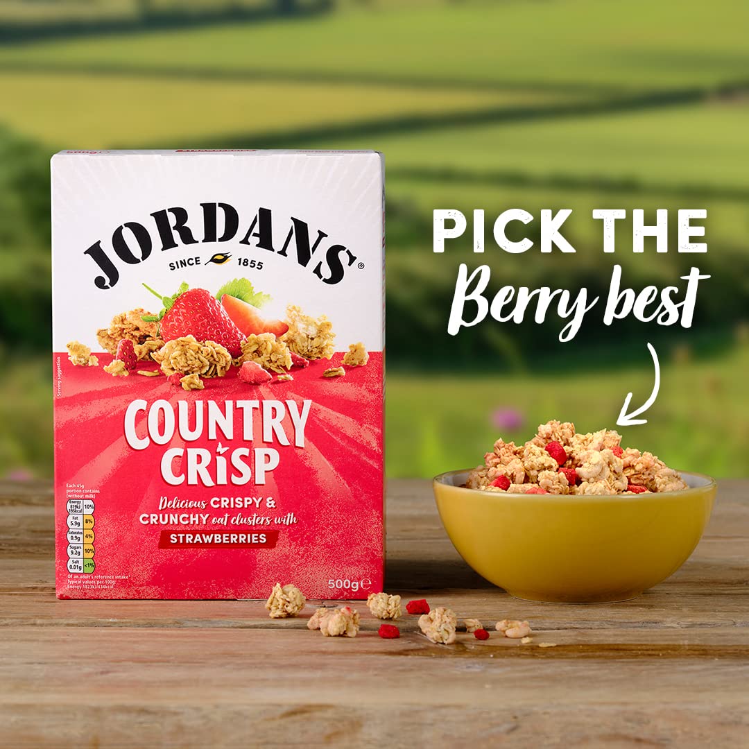 Jordans Country Crisp Strawberry Breakfast Cereal - Oat and Barley Clusters 14