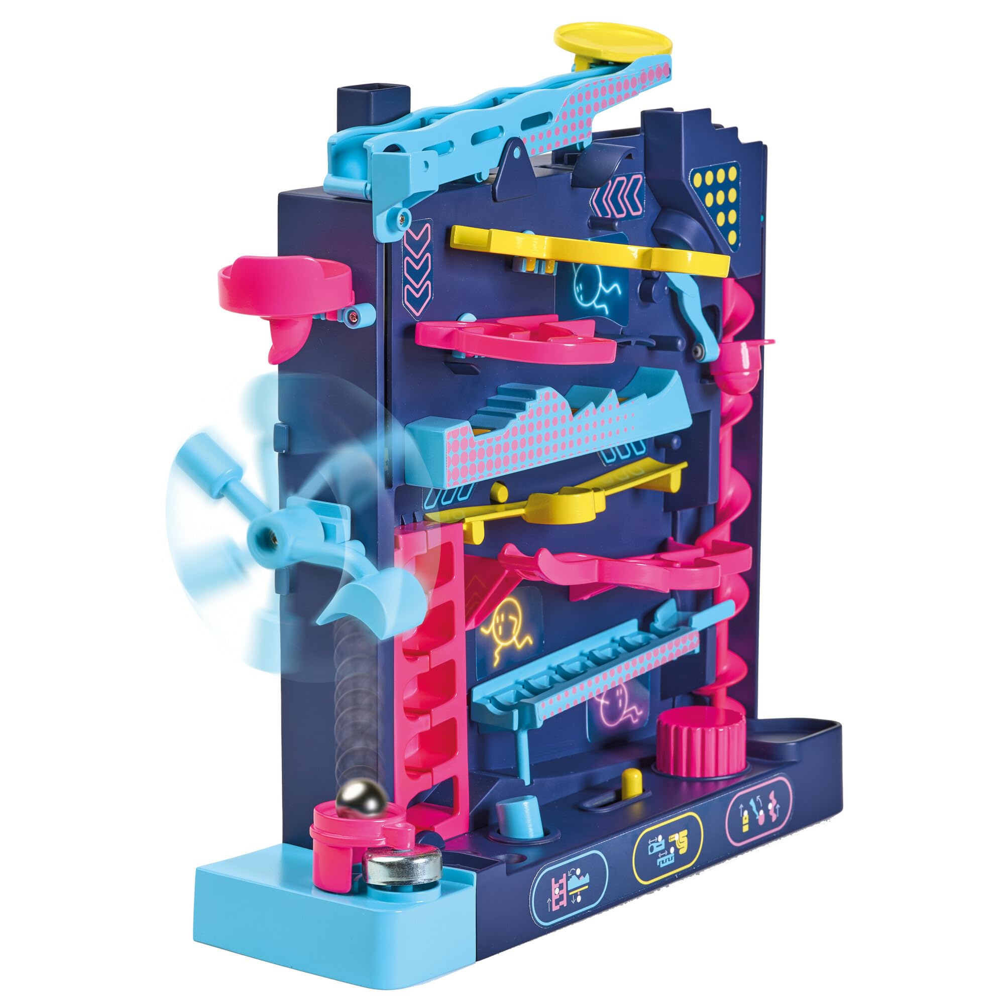 TOMY Screwball Scramble Level Up - Gravity Defying Vertical Obstacle Course Marble Run | Ages 5+