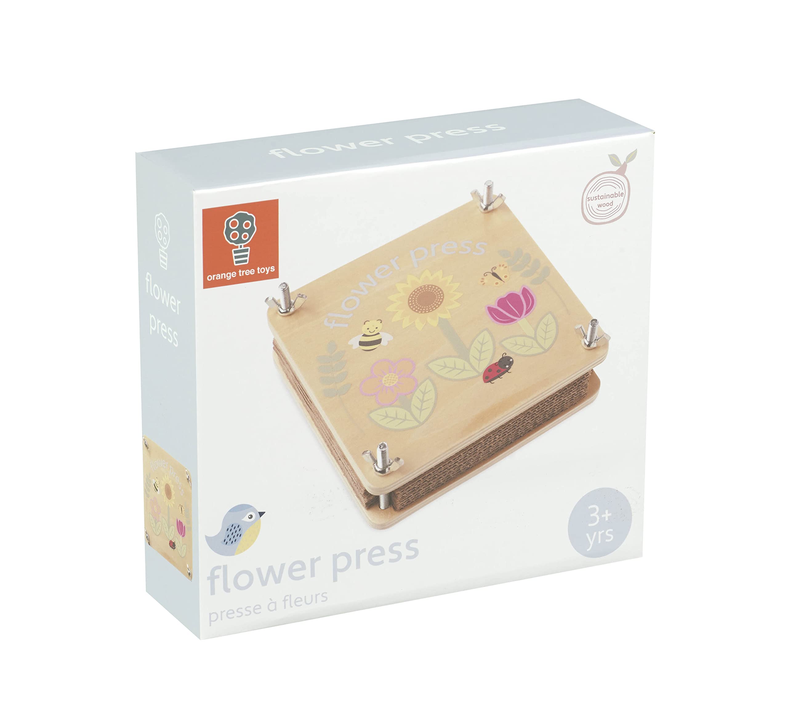 Orange Tree Toys Wooden Flower Press - Nature Craft Kit for Kids 7