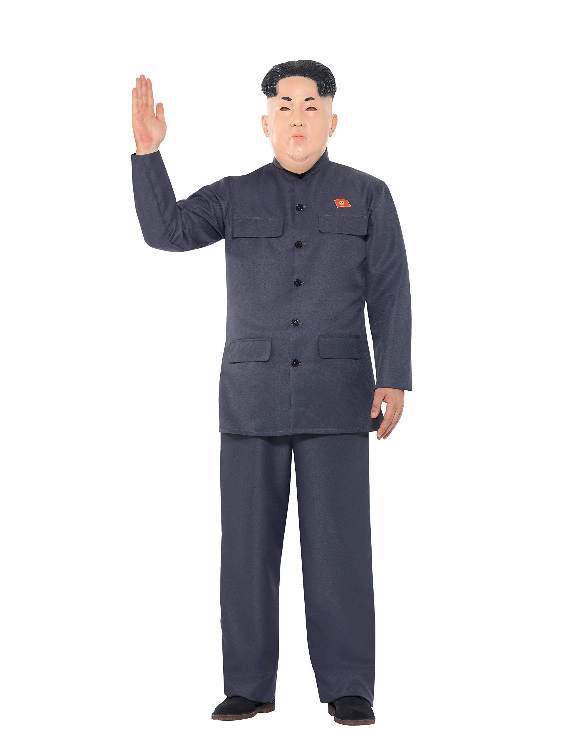 Smiffys Dictator Costume - Grey Suit with Trousers & Jacket for Adults 6