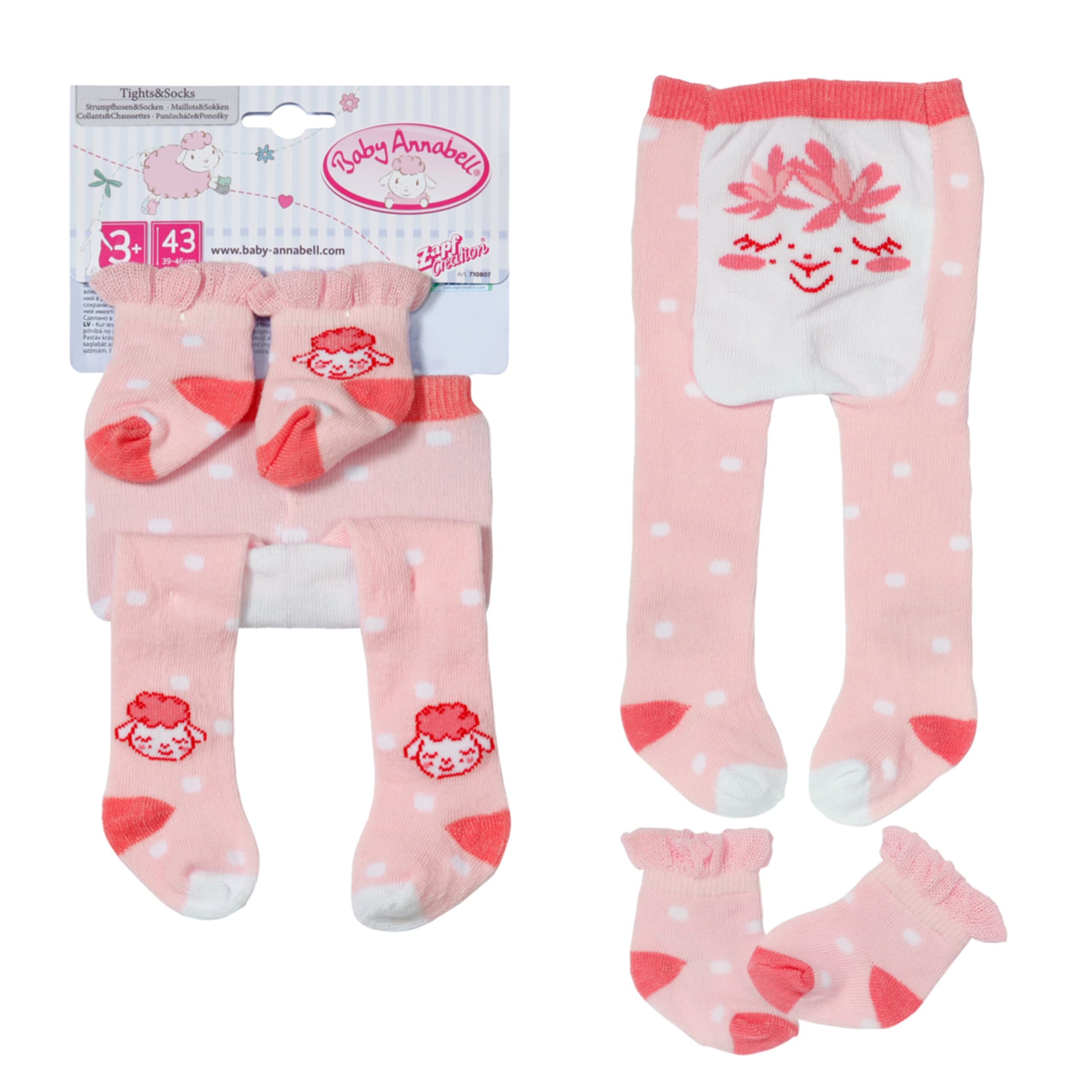 Baby Annabell Tights and Socks Set for 43cm Dolls - Assorted Designs