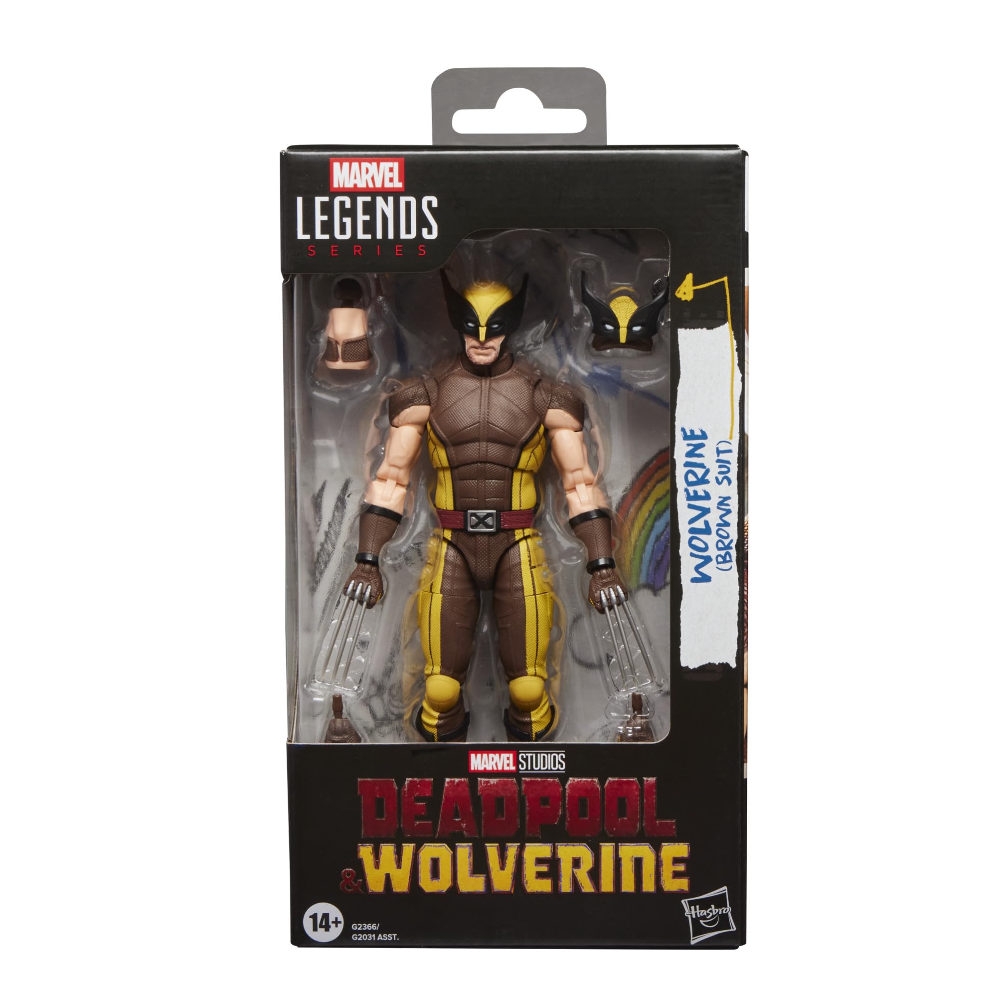 Marvel Legends Series Wolverine (Brown Suit) Action Figure | 6-Inch Scale | Ages 14+