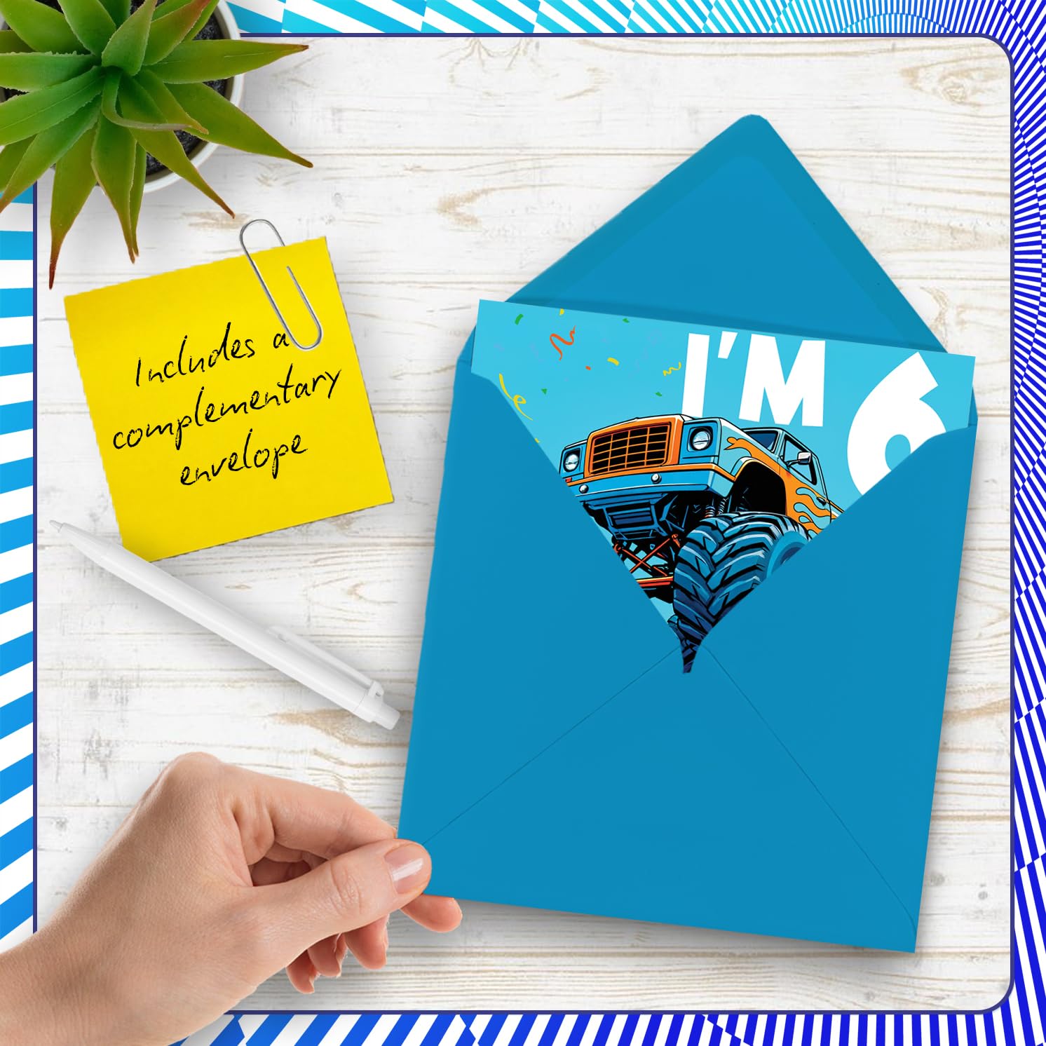 Stuff4 6th Birthday Card for Boys - Monster Truck 'This Is How I Roll' | 145mm x 145mm 5