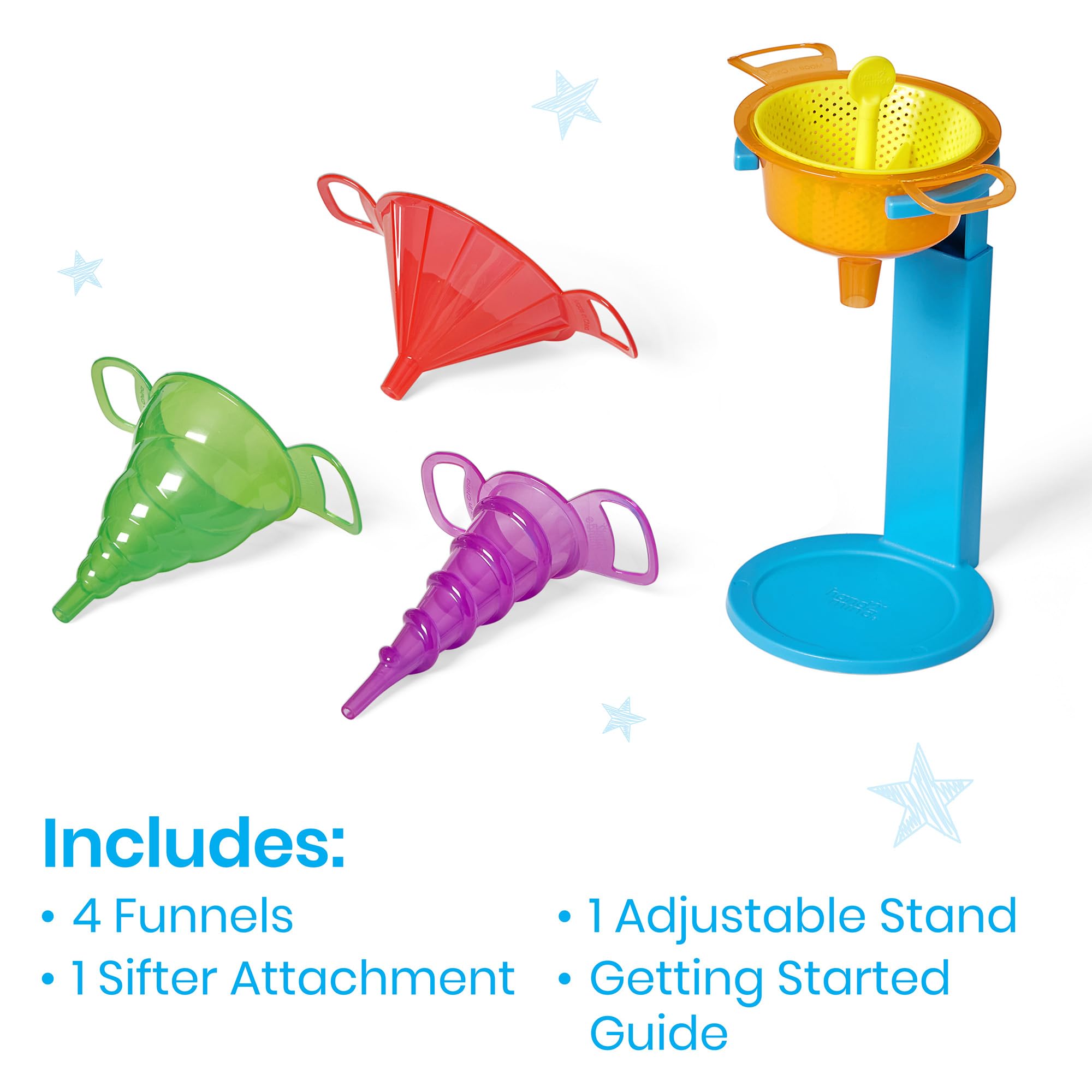 hand2mind Starter Science Funnels Lab Equipment for Ages 3+ | STEM Learning | Plastic