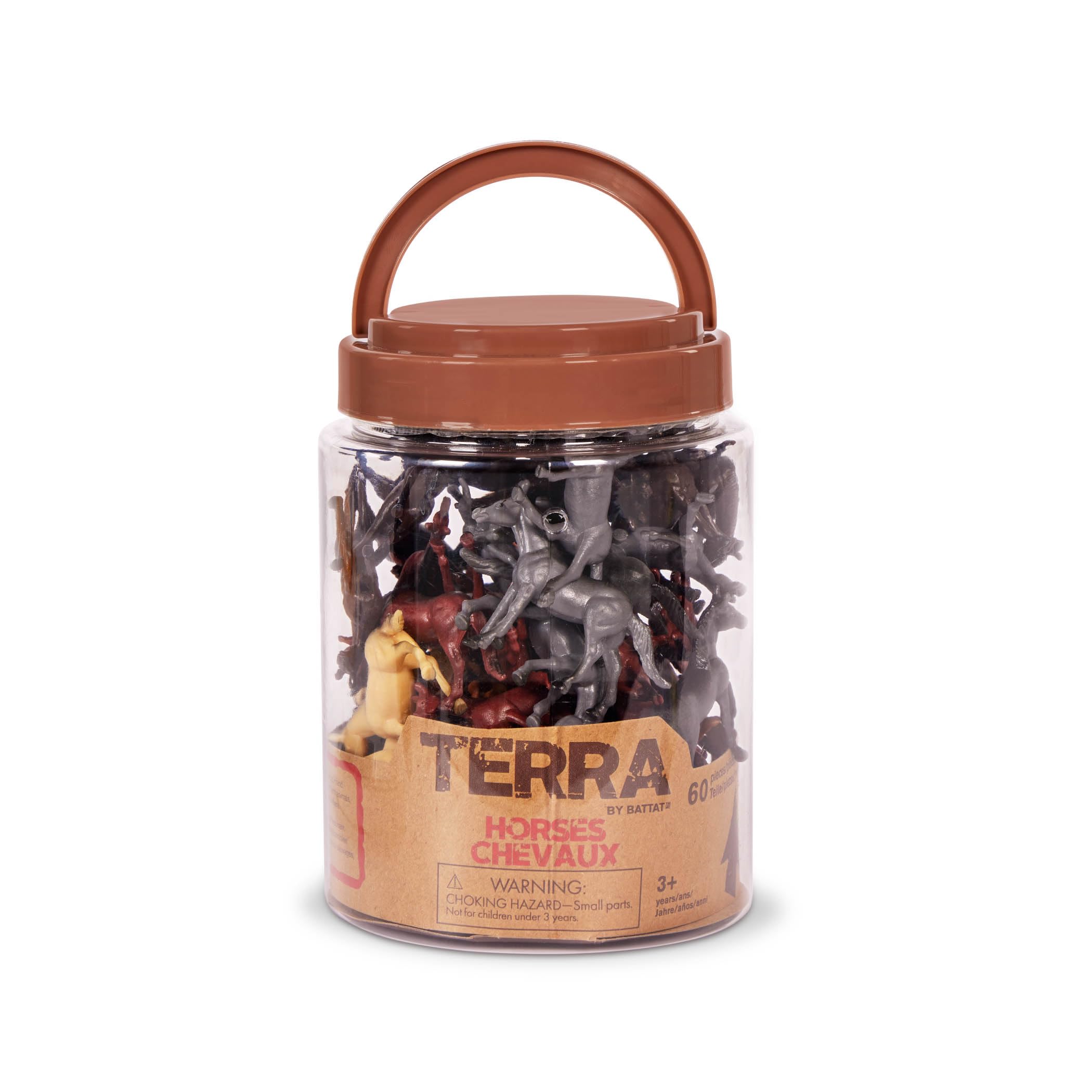 Terra by Battat Horses - 60 Piece Miniature Horse Toy Set for Kids 3+ 11