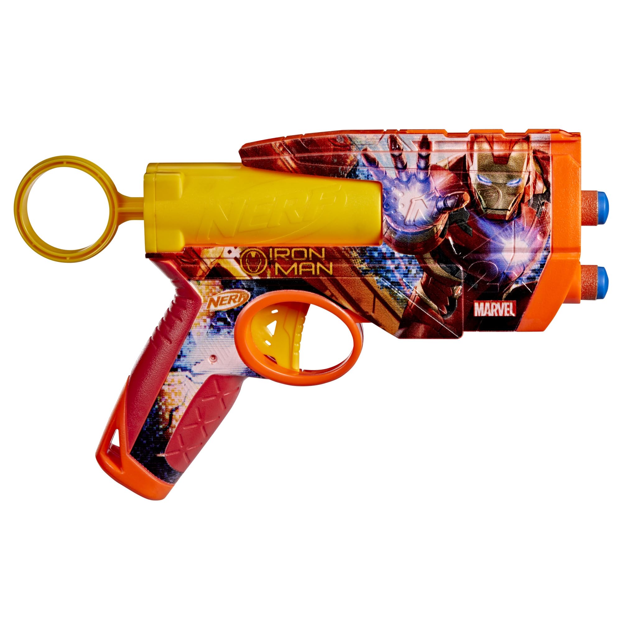 Nerf Marvel Iron Man Dart Blaster with 2-Dart Capacity and 4 N1 Darts | Ages 8+ 4