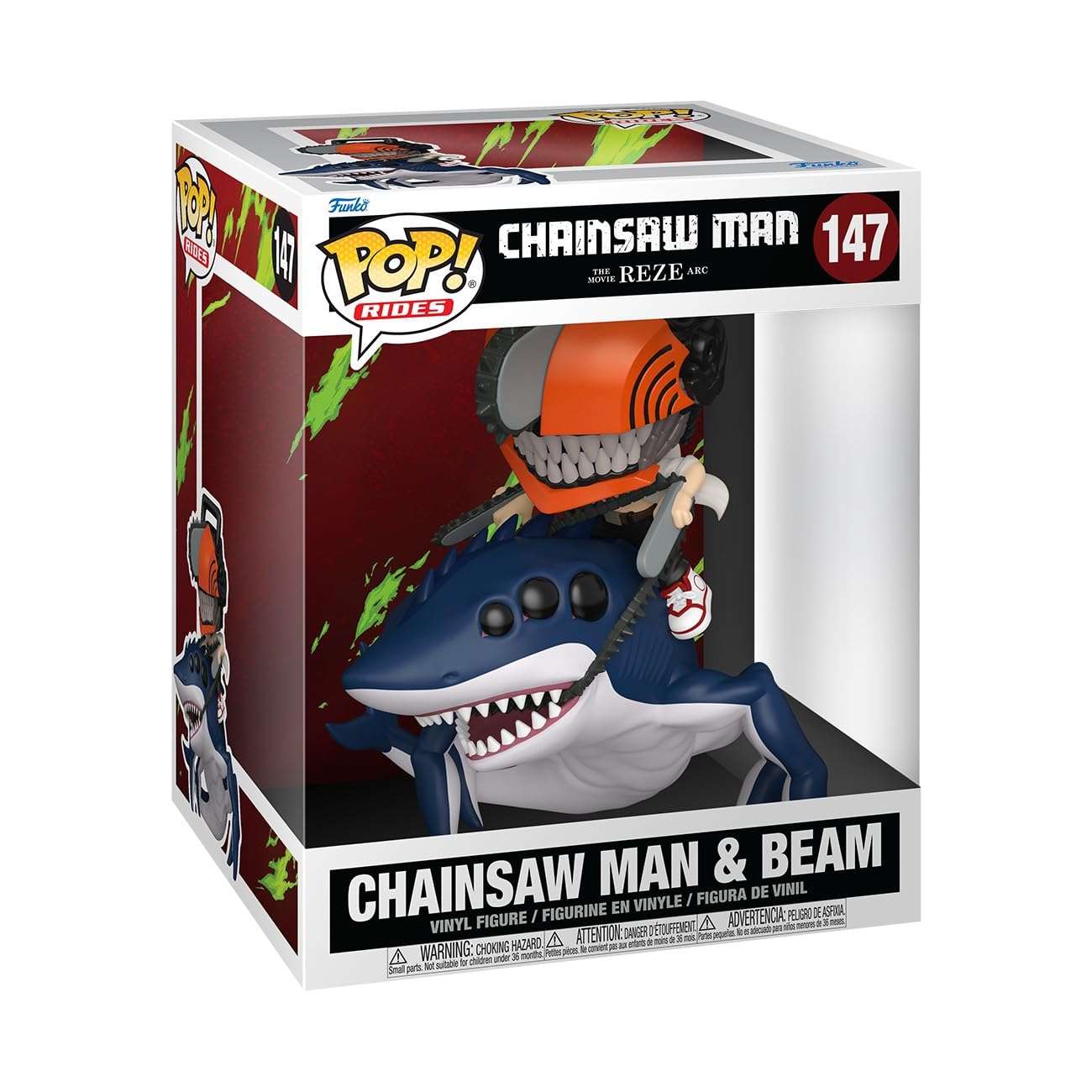 Funko Chainsaw Man: Reze & Beam Ride Deluxe Vinyl Figure | Approx. 5.5 Inches Tall