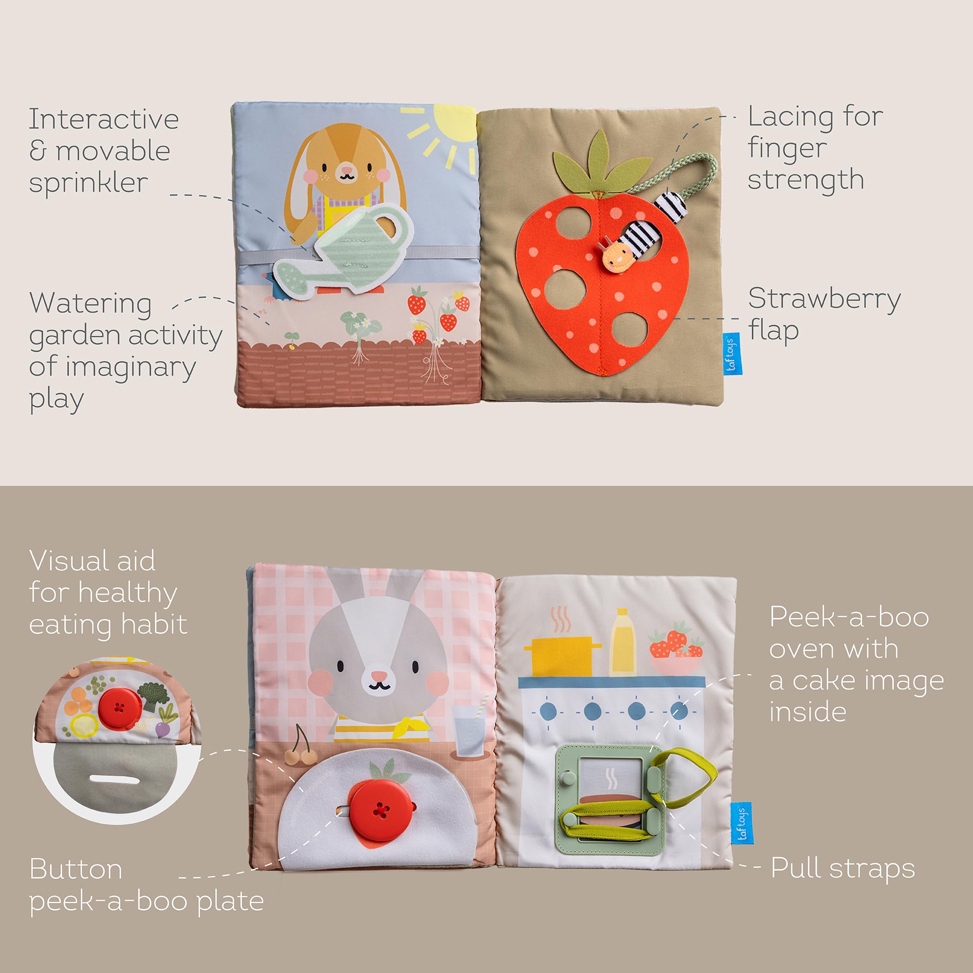 Taf Toys My First Busy Book - 12 Montessori Activities for Toddlers 18m+ 5