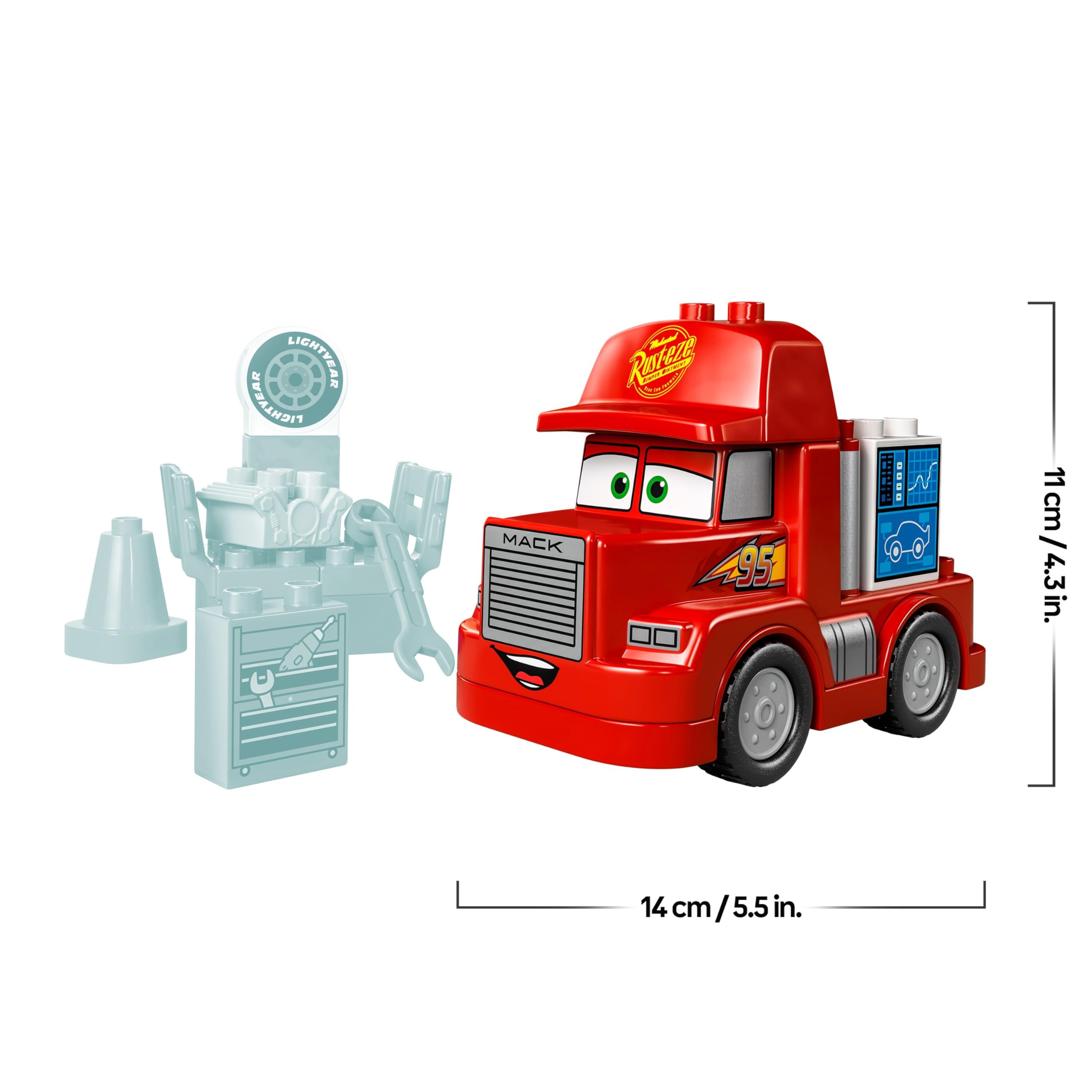 LEGO DUPLO Disney and Pixar’s Cars Mack at the Race Set - Building Toy for Toddlers 2+ 8