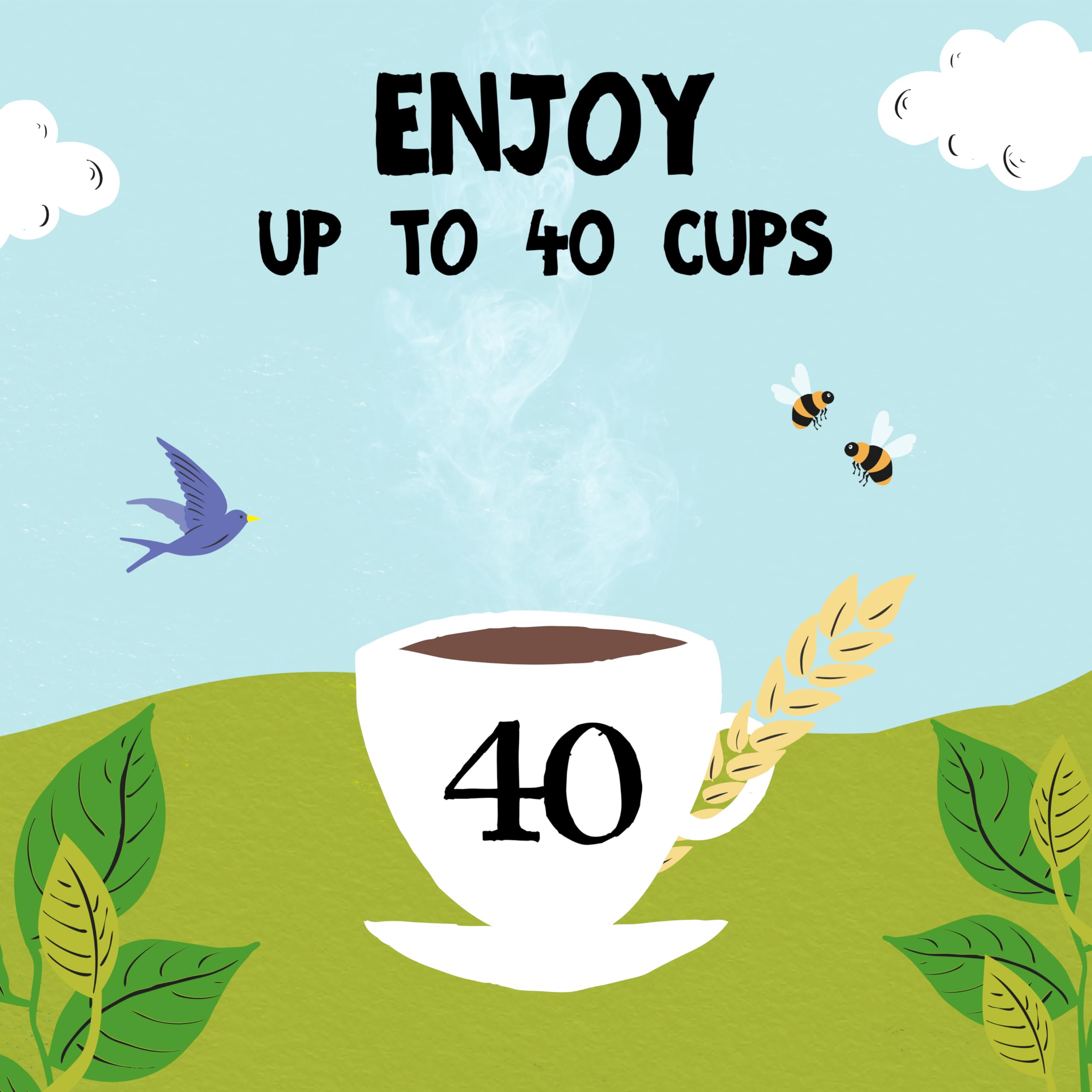 Clipper Organic No Caf Coffee Alternative 100g | Caffeine-Free Barley & Chicory Blend 4