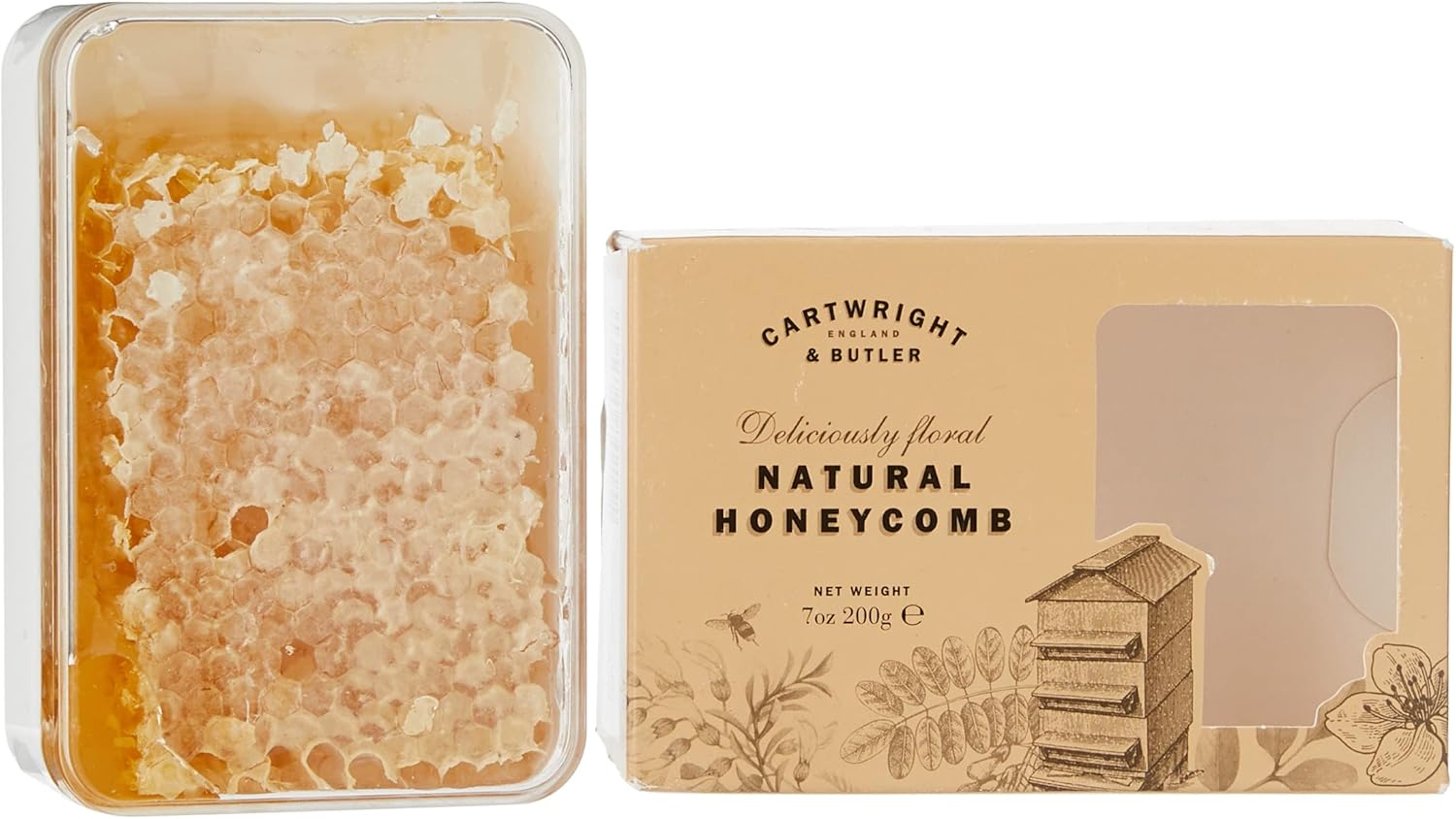 Cartwright & Butler Natural Honeycomb - 100% Pure Acacia Honey 200g
