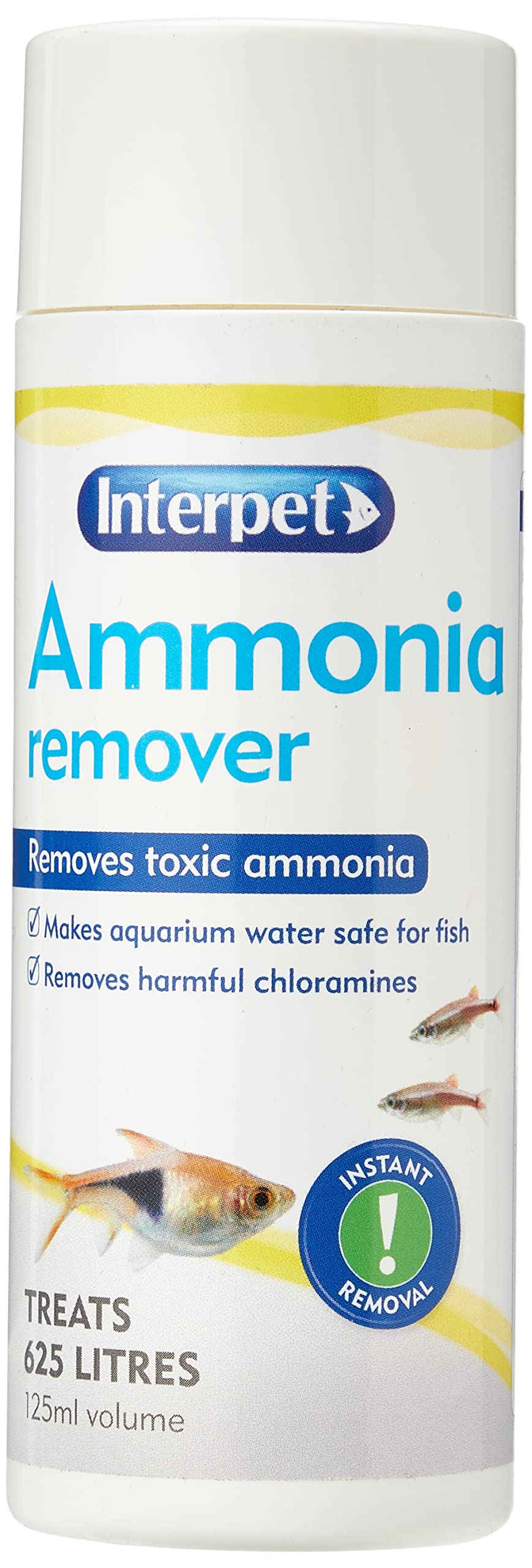 Interpet Aquarium Water Treatment Ammonia Remover - Treats 625L | 125 ml Liquid