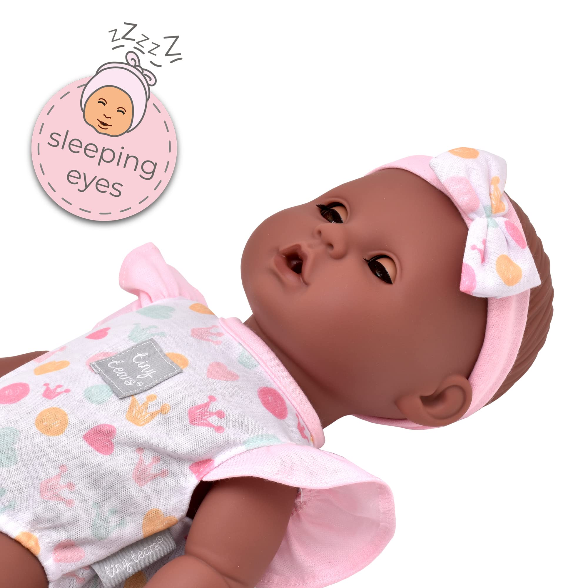 Tiny Tears Baby Classic - 38cm Crying and Wetting Doll with Sleeping Eyes | John Adams 6