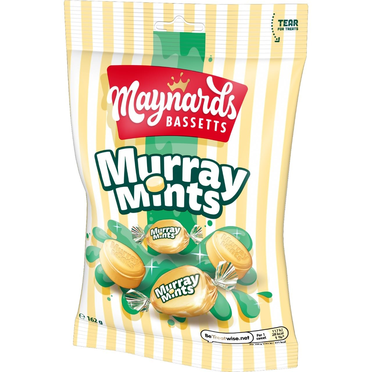 Maynards Bassetts Murray Mints Sweets Bag - Creamy Mint Flavour | 162 g