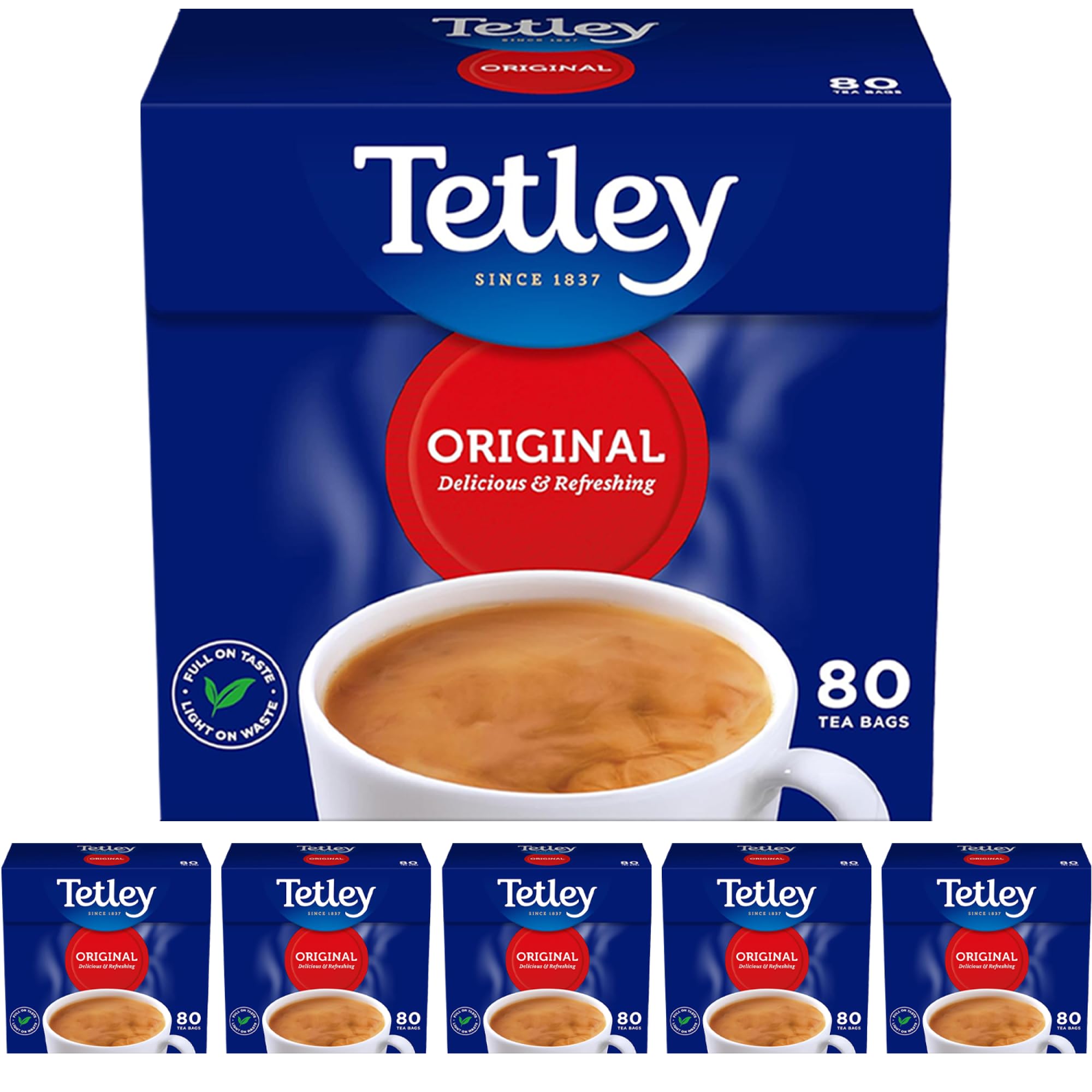 Tetley Original Tea - Black Tea Bags, 480 Bags (Pack of 6) 6