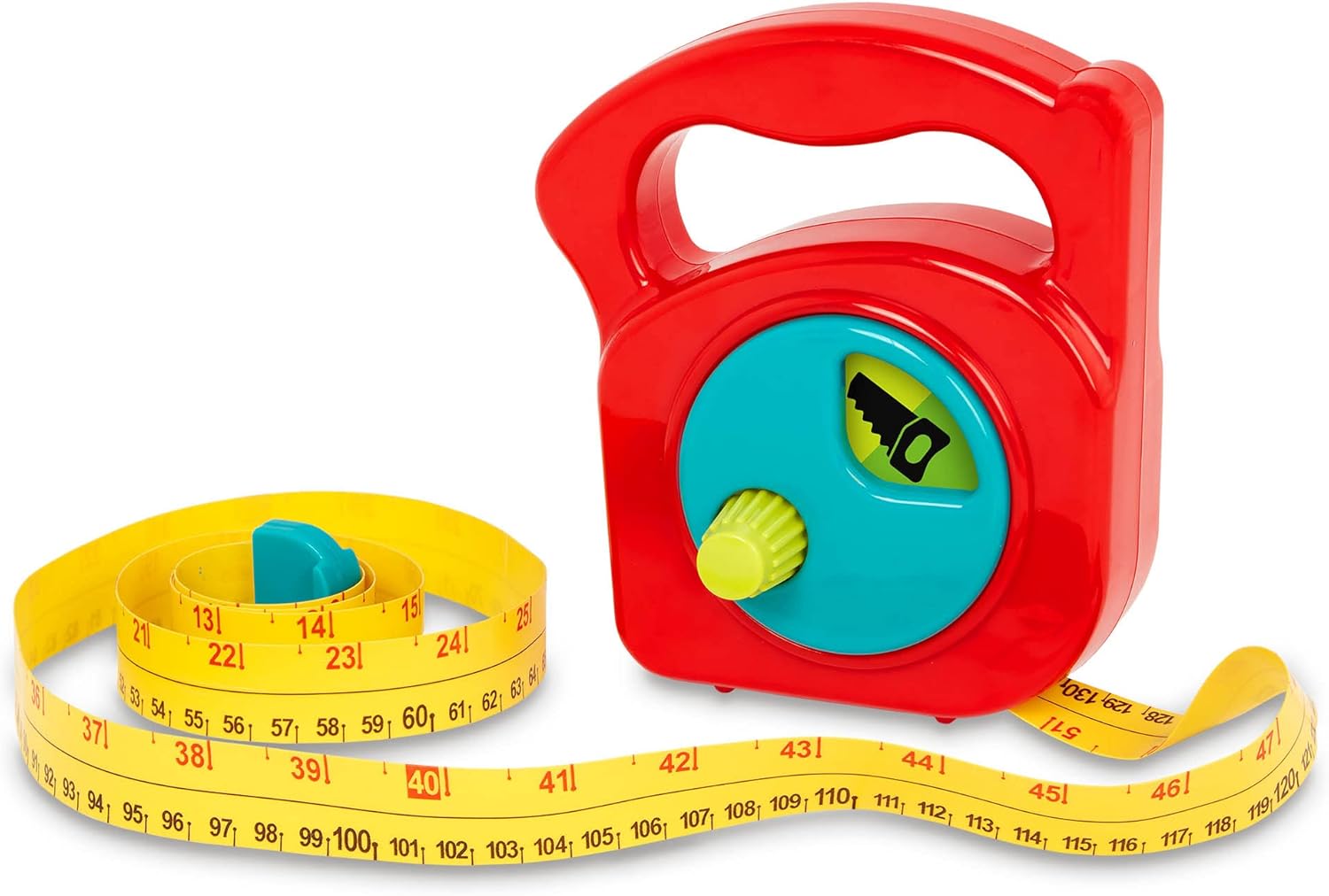 Battat Big Tape Measure Toy - Working Reel & Easy-Hold Handle for Pretend Play - Ages 2+ 5