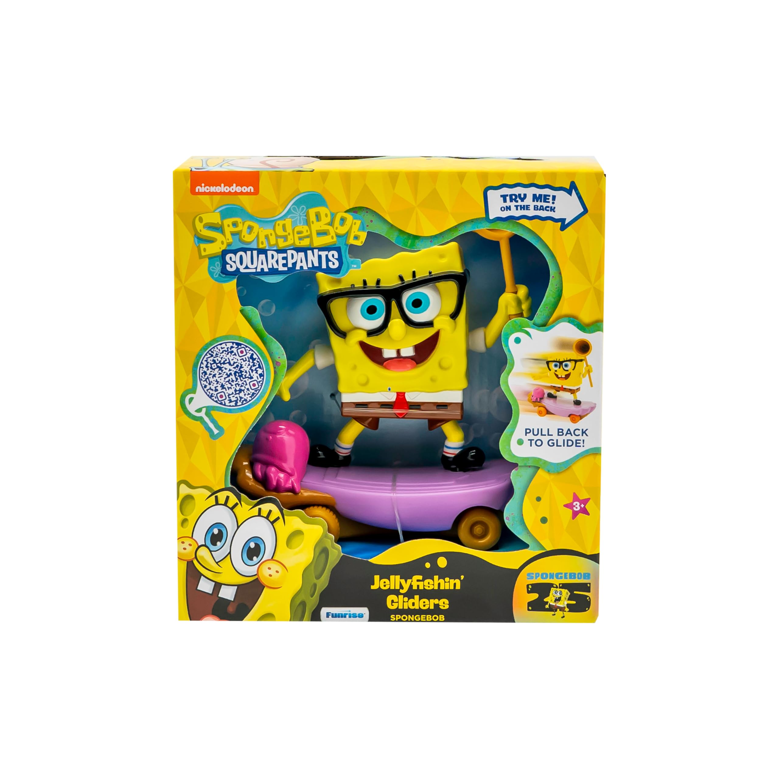 SpongeBob SquarePants Jelly Fishin' Gliders - Skating Action Figure Toy for Ages 3+ 5