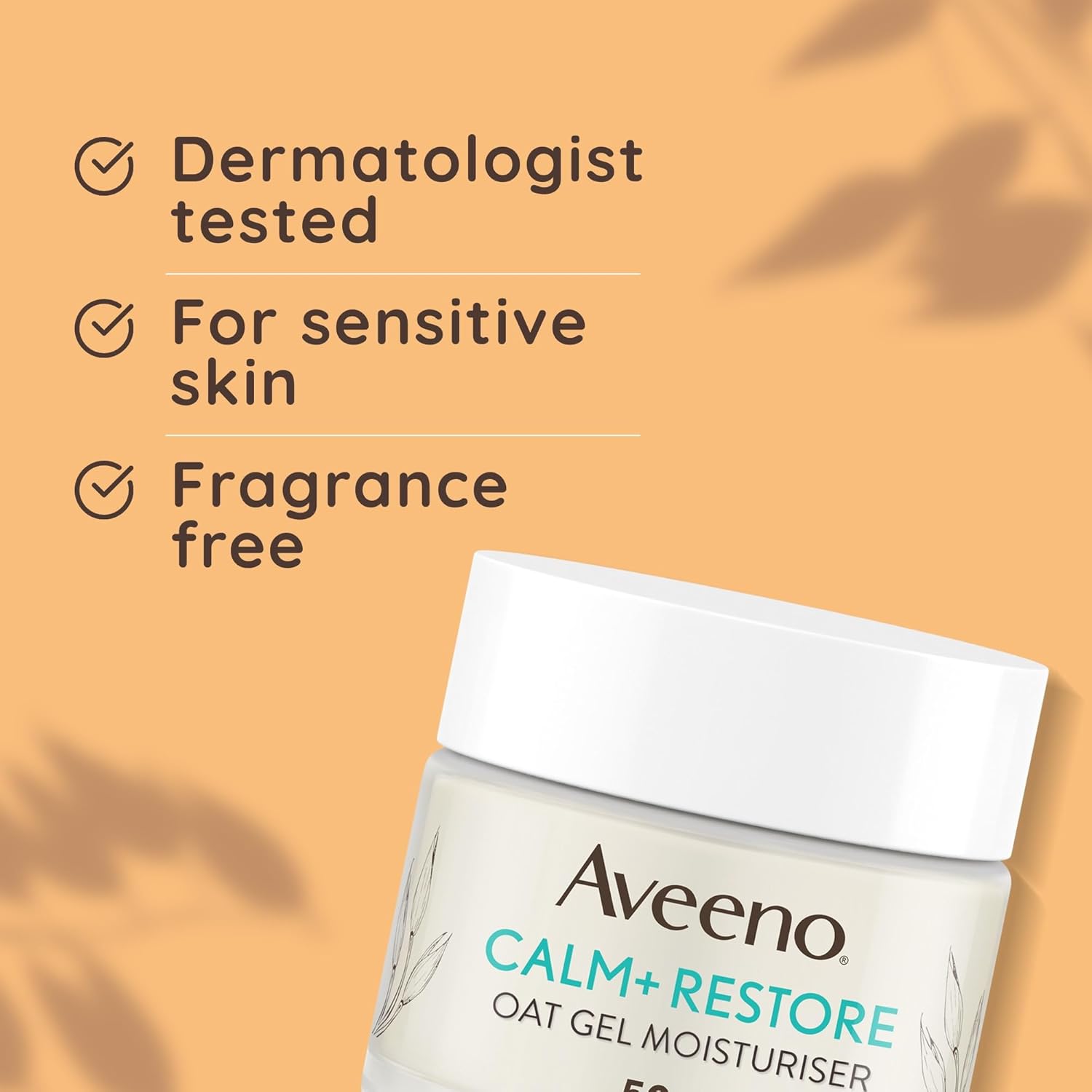 Aveeno Calm+Restore Oat Gel Moisturiser (50ml) 6