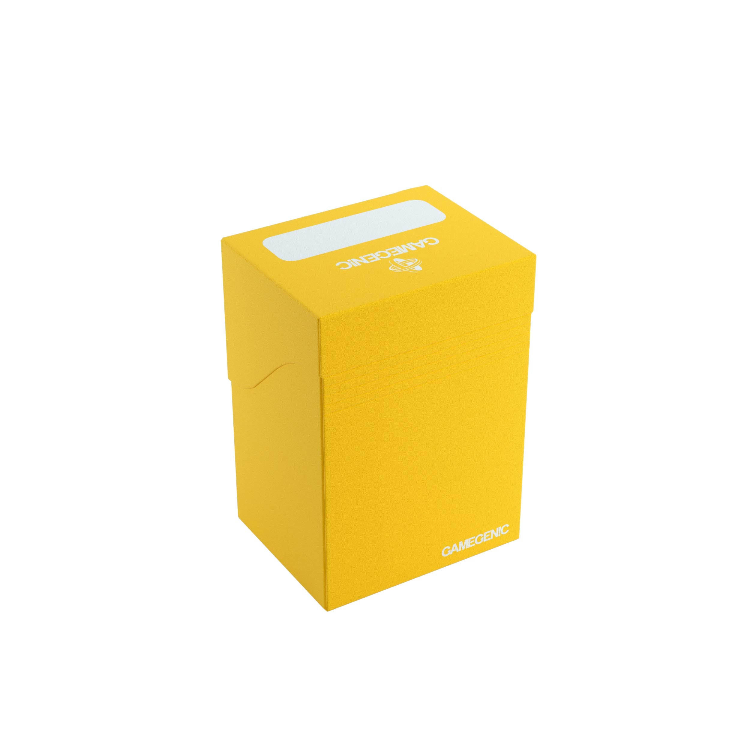 Gamegenic Yellow 80-Card Deck Box for Magic Pokémon Yu-Gi-Oh! TCG | Durable Plastic Storage