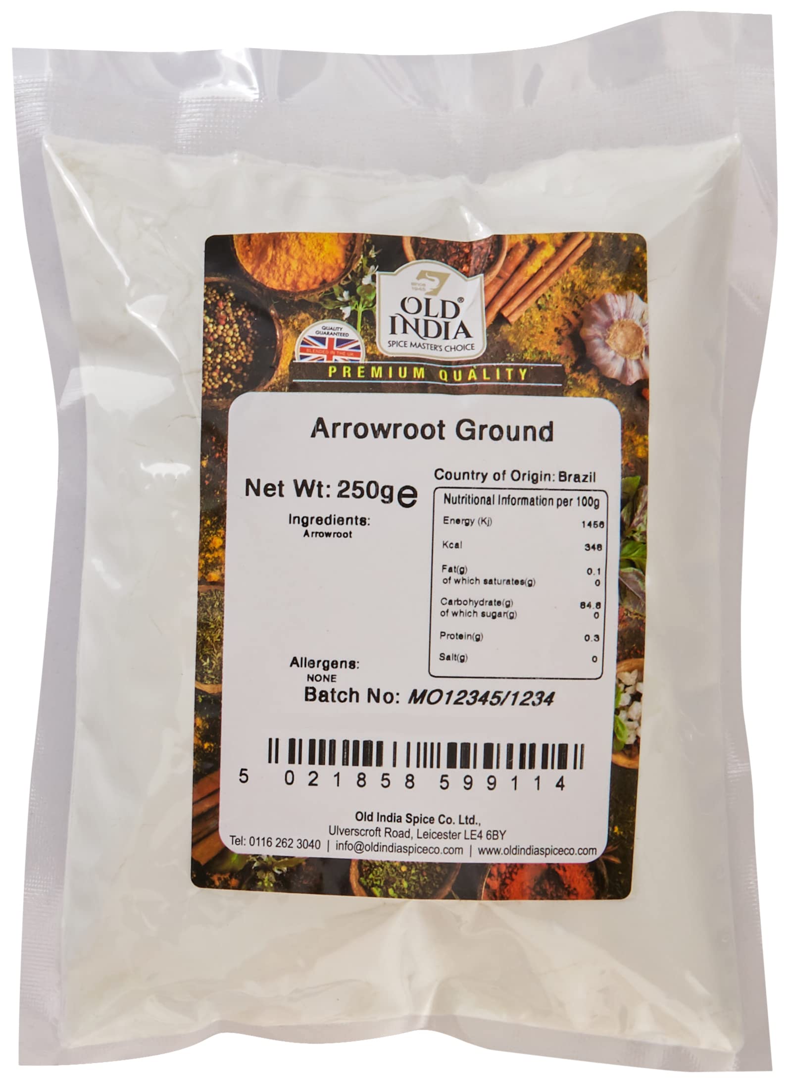 Old India - Arrowroot Ground Powder 250g