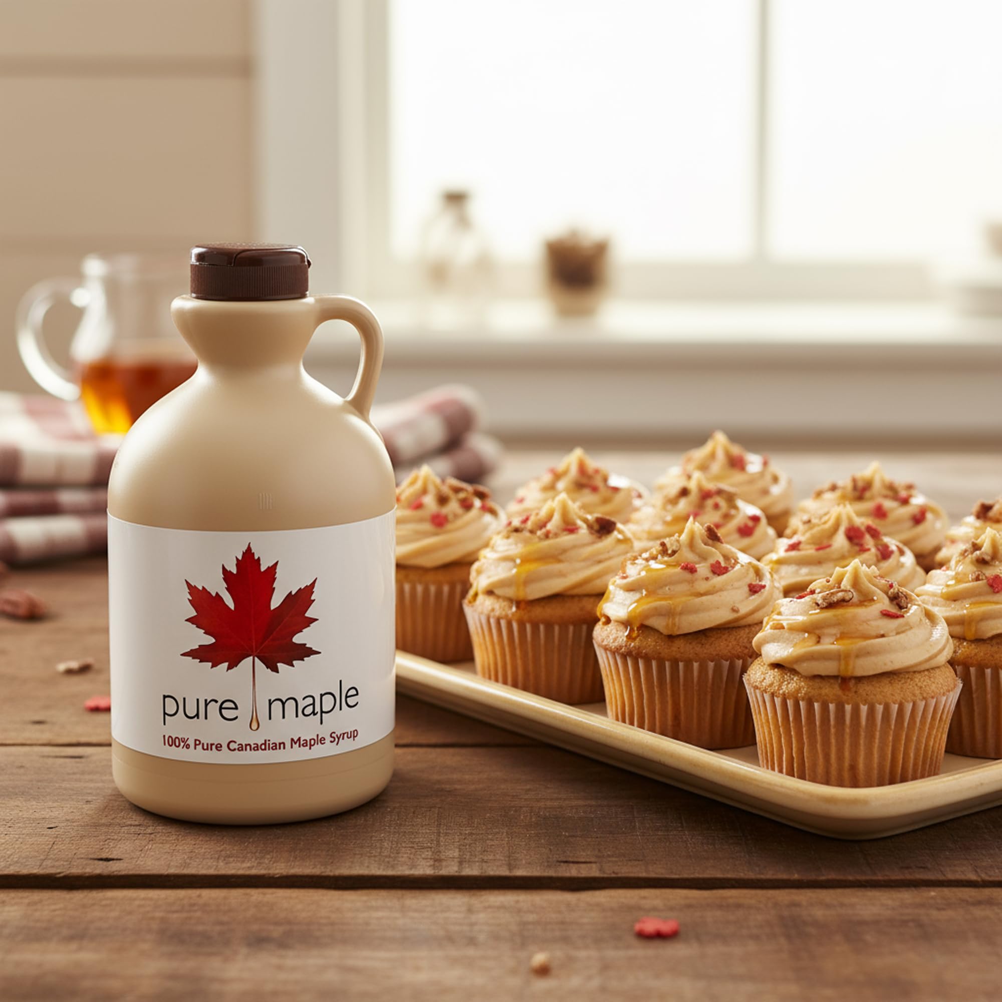 Pure Maple - Dark Robust Grade 100% Pure Maple Syrup - 1 Litre Jug 12