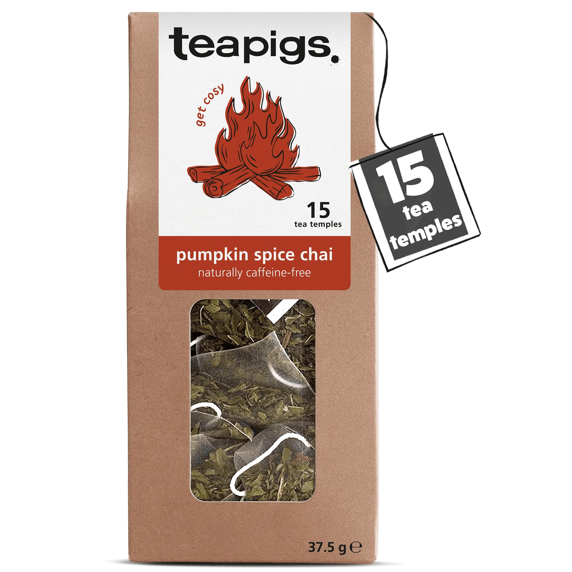 teapigs - Pumpkin Spice Chai Tea Koffeinfreie Teebeutel