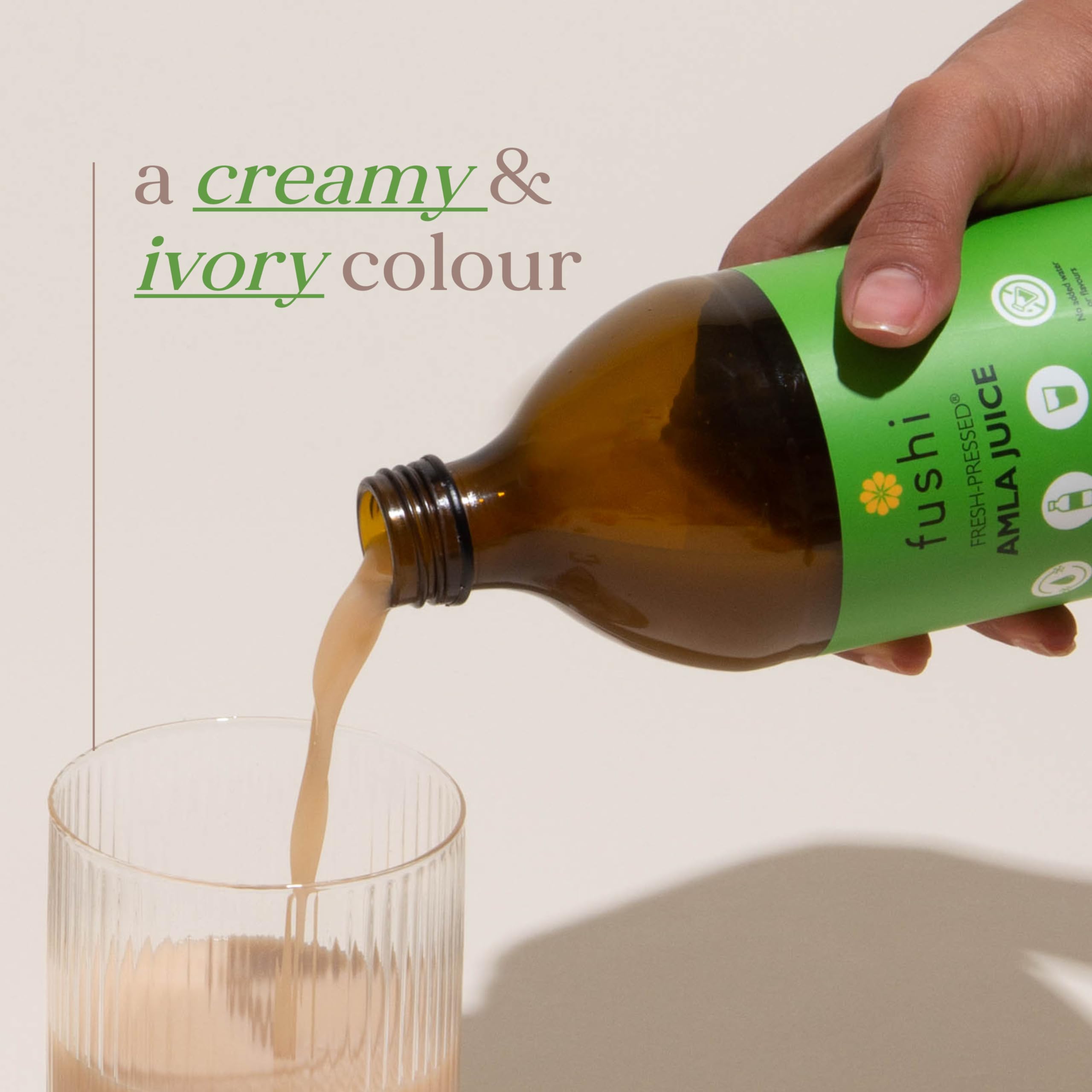 Fushi Amla Juice 500ml | Cold-Pressed Indian Gooseberry Juice | 100% Raw & Unfiltered 3