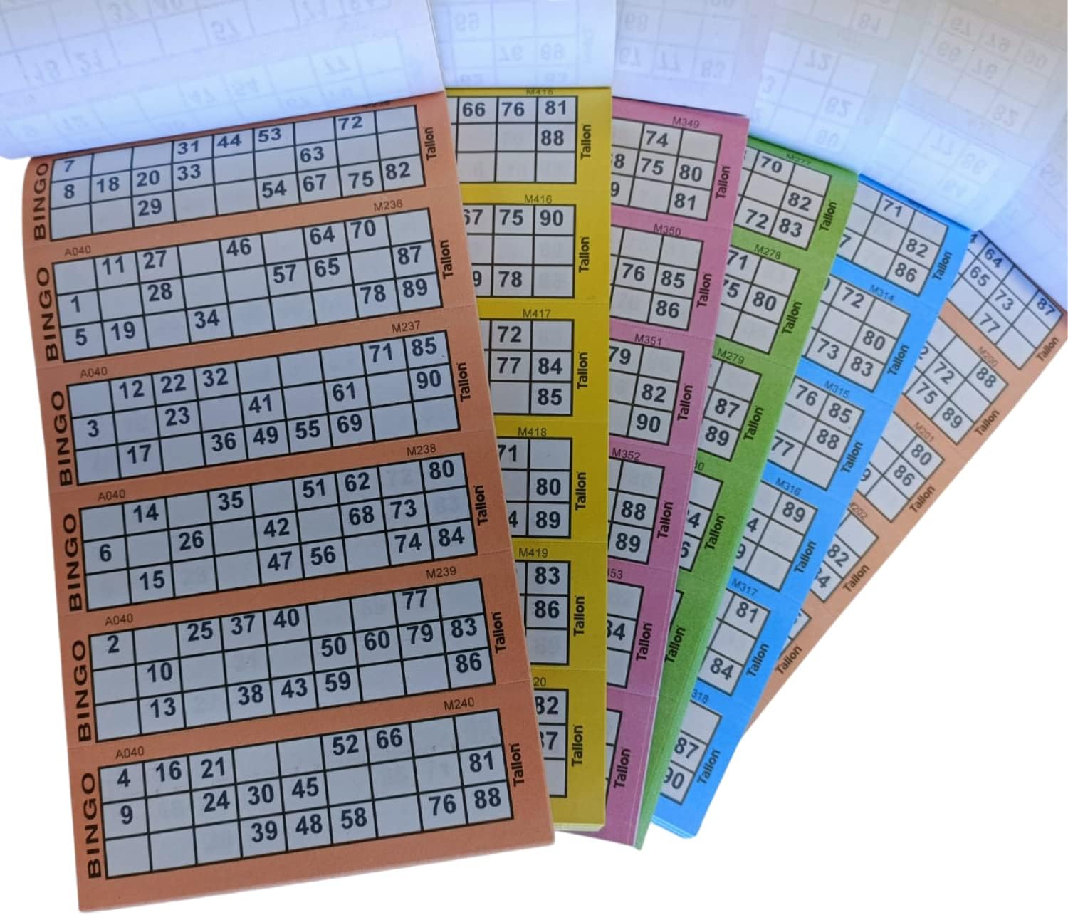 1ABOVE Bingo-Tickets Schreibwaren Multi Fun Bücher Seiten Jumbo 7