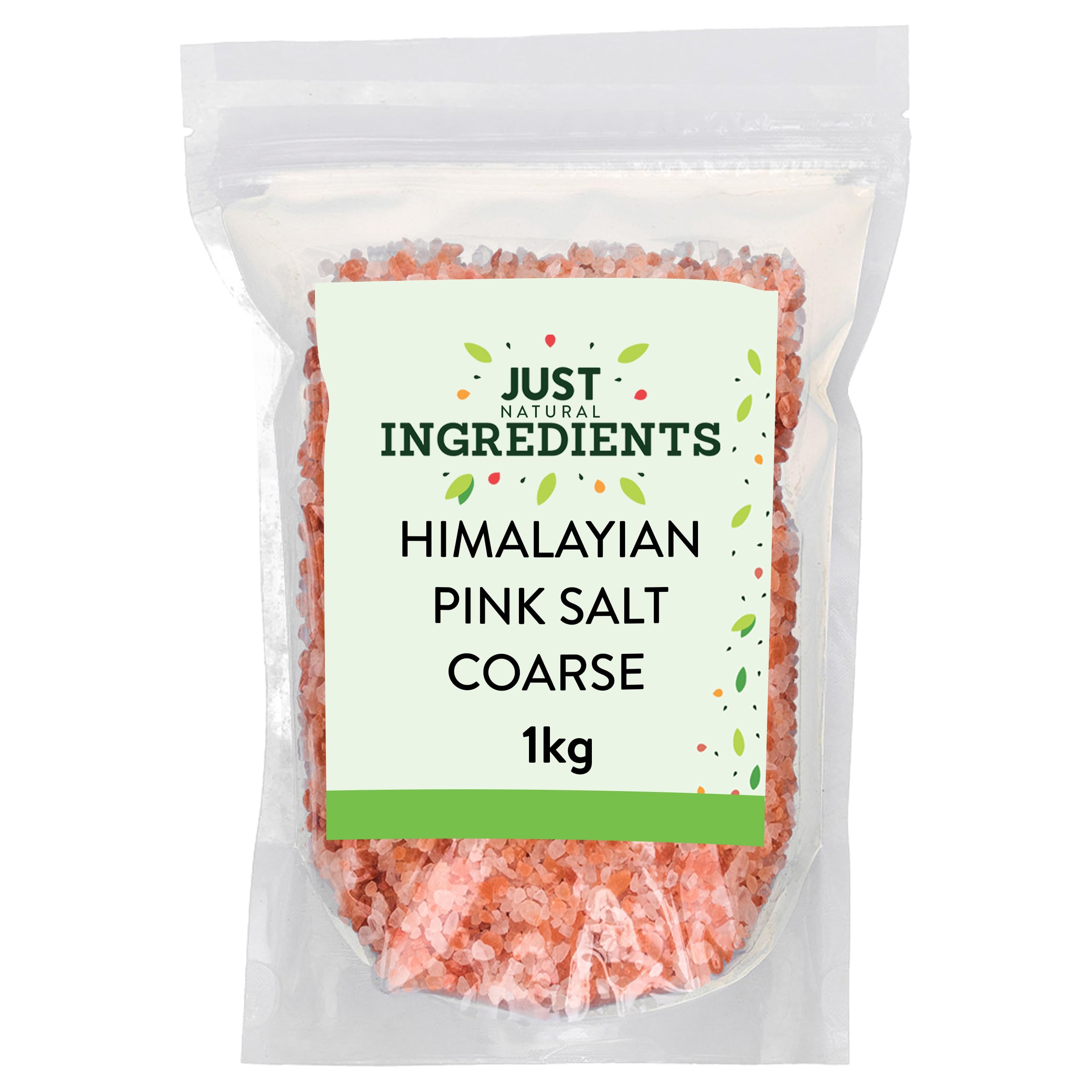 JustIngredients Premier Himalayan Pink Salt Coarse - 1kg Bag | Mineral-Rich Cooking Salt