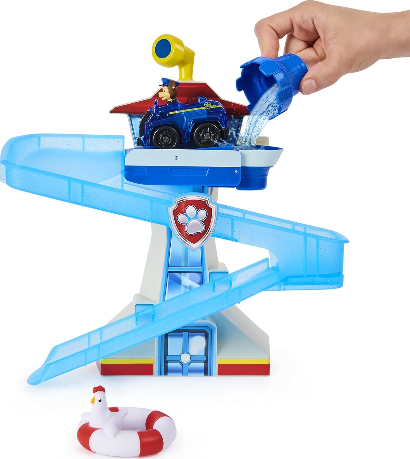 PAW Patrol Adventure Bay Bath Playset with Light-up Chase Vehicle - Ages 3+ 3