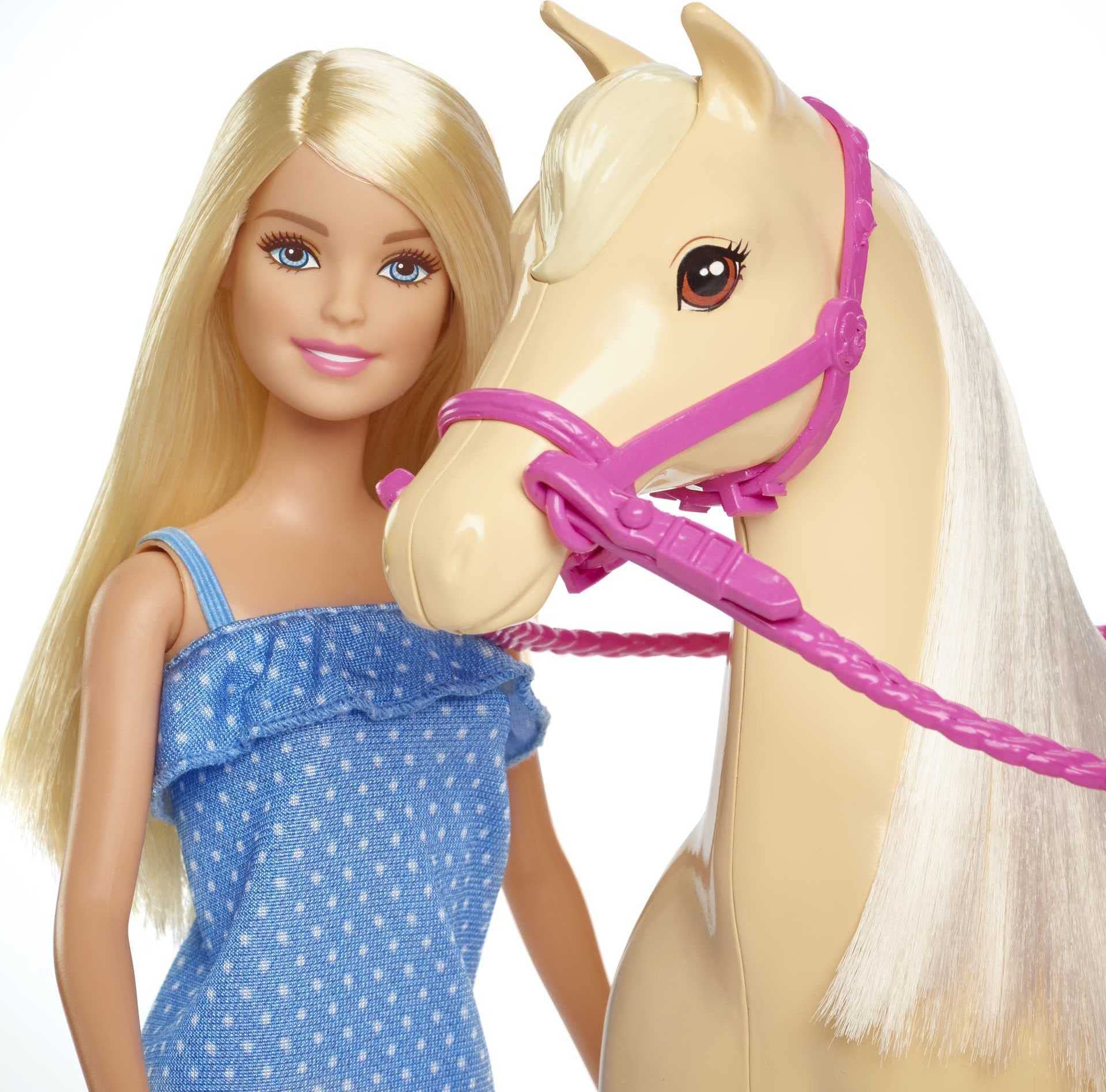 Barbie Doll and Horse Playset - Riding Adventure for Kids 3+ 5