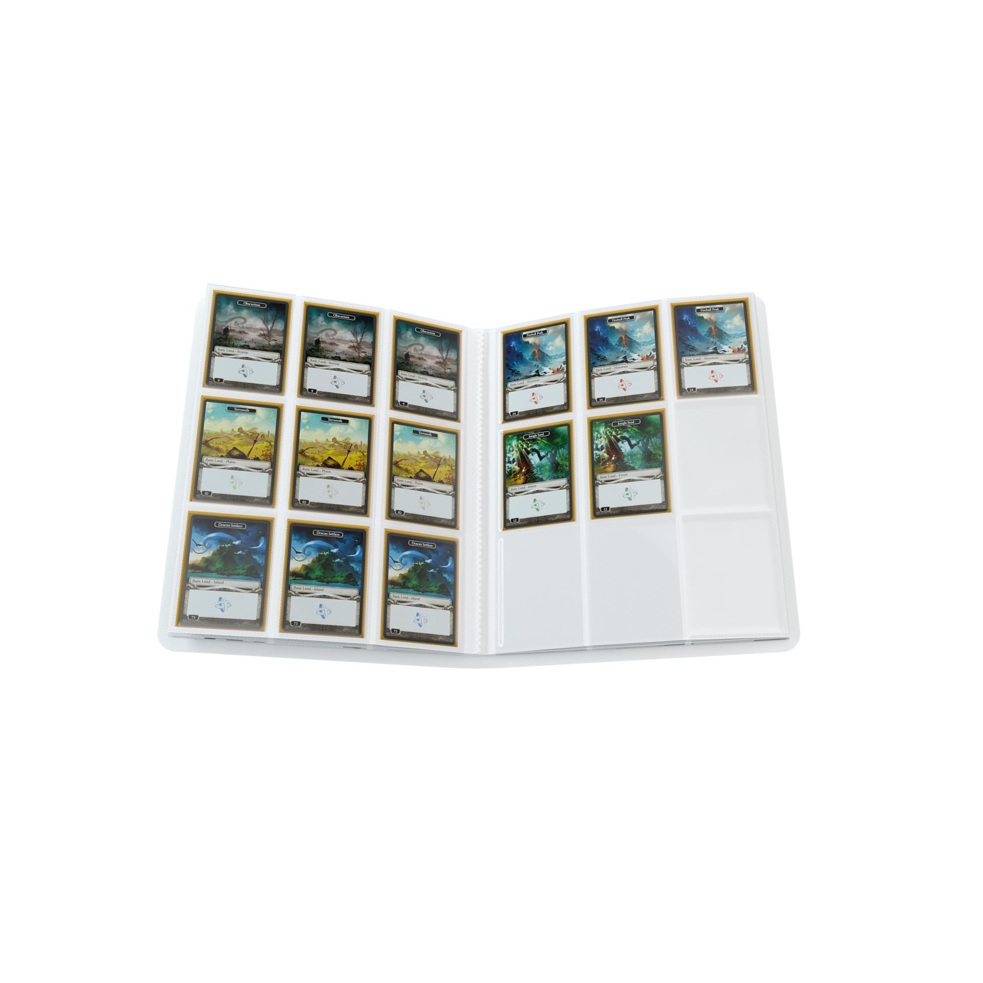 Gamegenic Casual Album - 18-Pocket White Trading Card Album | Holds 360 Sleeved Cards 5