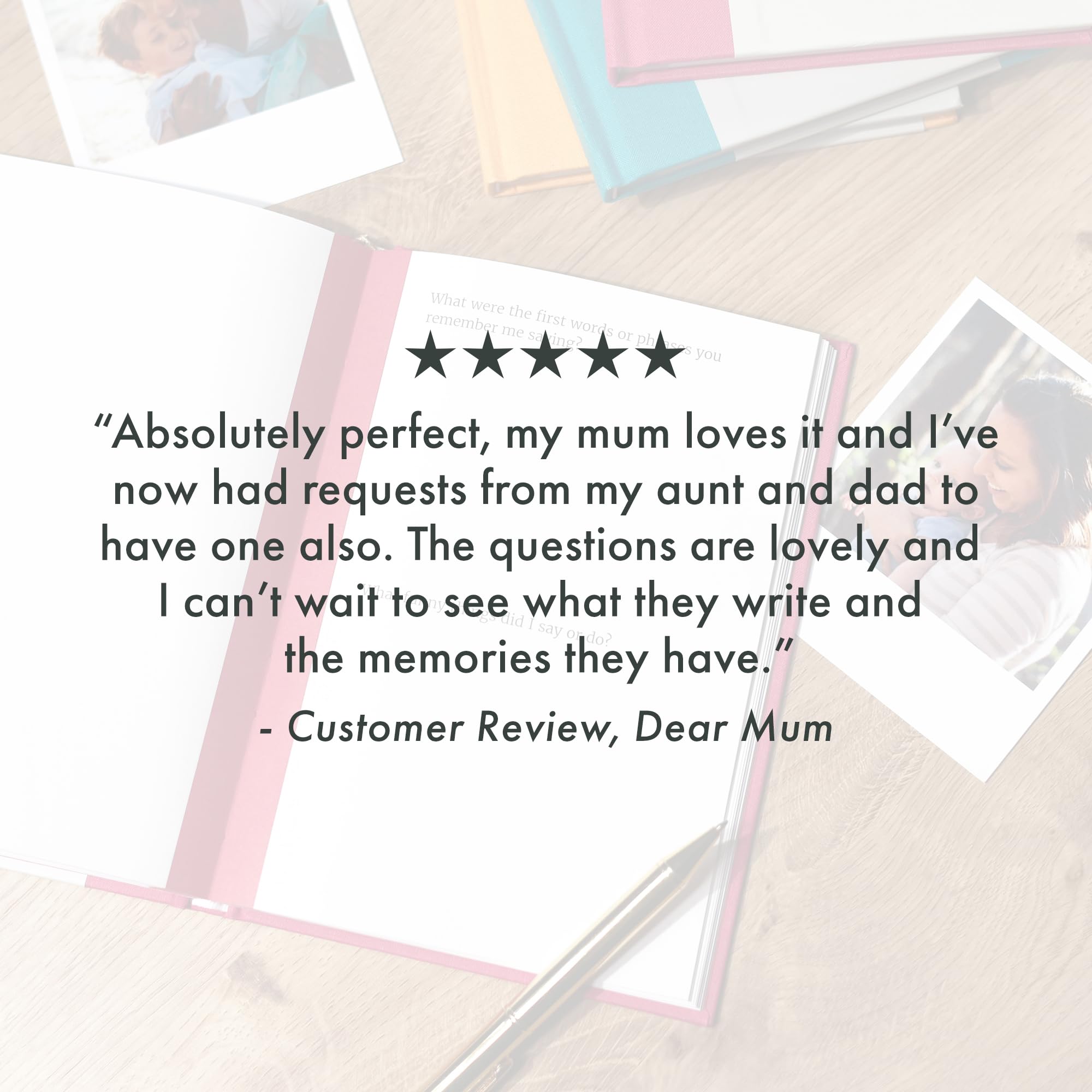 FROM YOU TO ME Dear Mum, from you to me Memory Journal | Timeless Edition | Hardcover 6