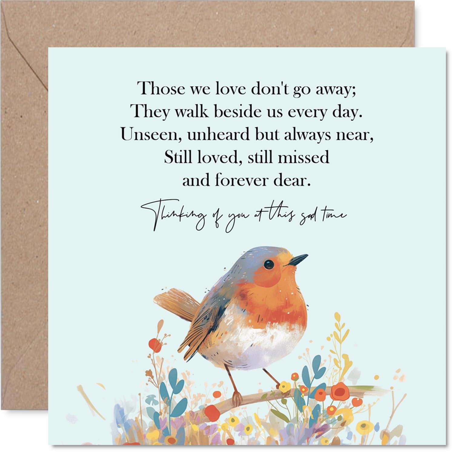 Stuff4 Sympathy Greeting Card - Those We Love Design | 145mm x 145mm | UK Made 1