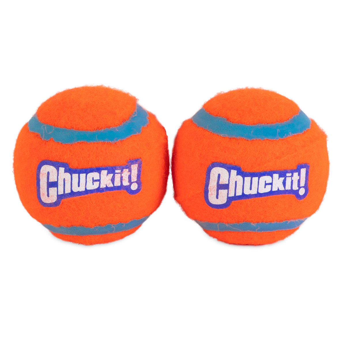 Chuckit! Tennis Dog Balls - Medium, High Bounce, Floating, Non-Abrasive Felt - 2 Pack