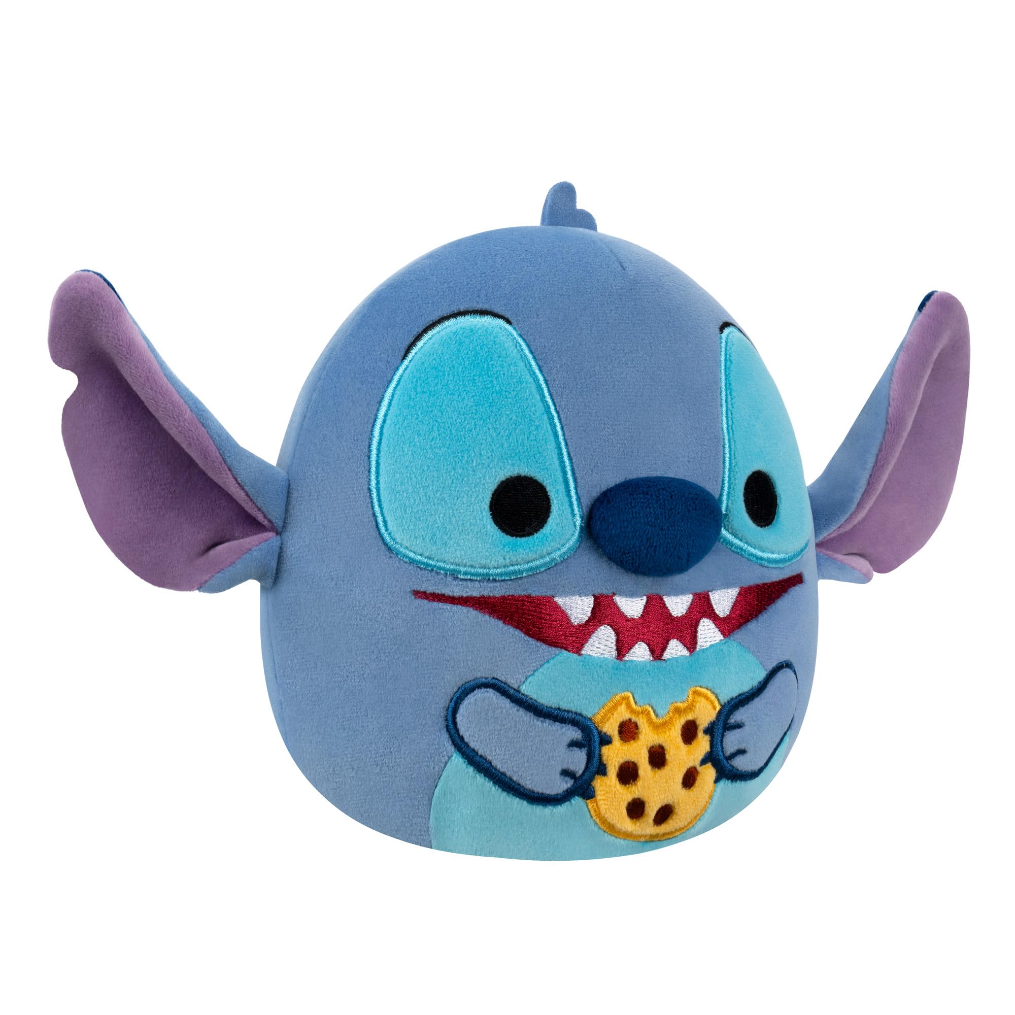 Squishmallows 10-Inch Disney Chef Stitch Eating Chocolate Chip Cookie Plush - Soft Stuffed Animal for Kids 3+ 5